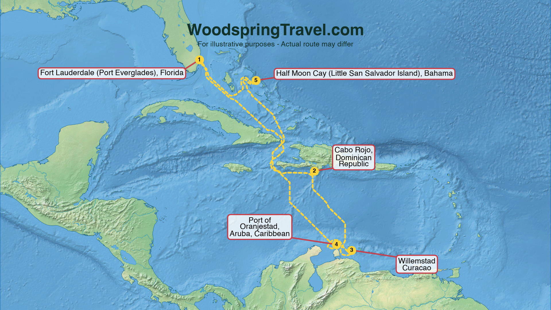 Route Illustration - Actual route may differ