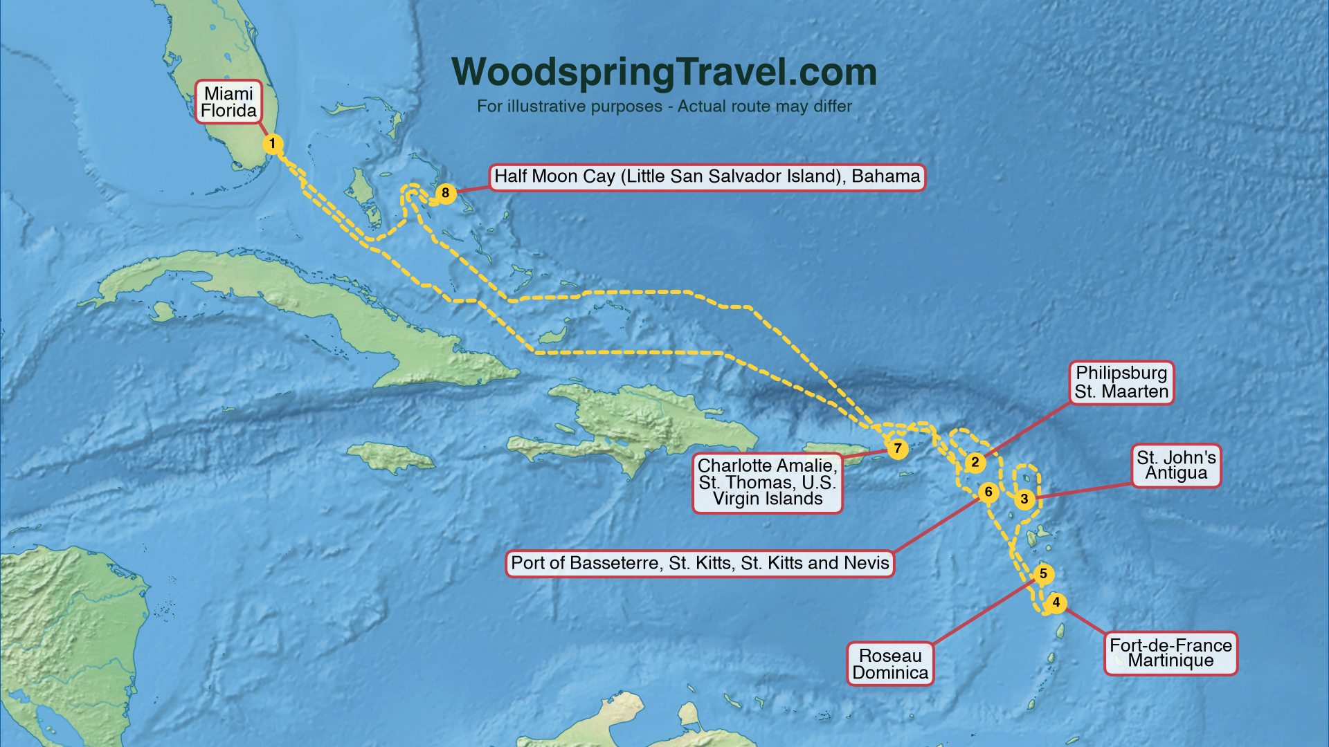 Route Illustration - Actual route may differ