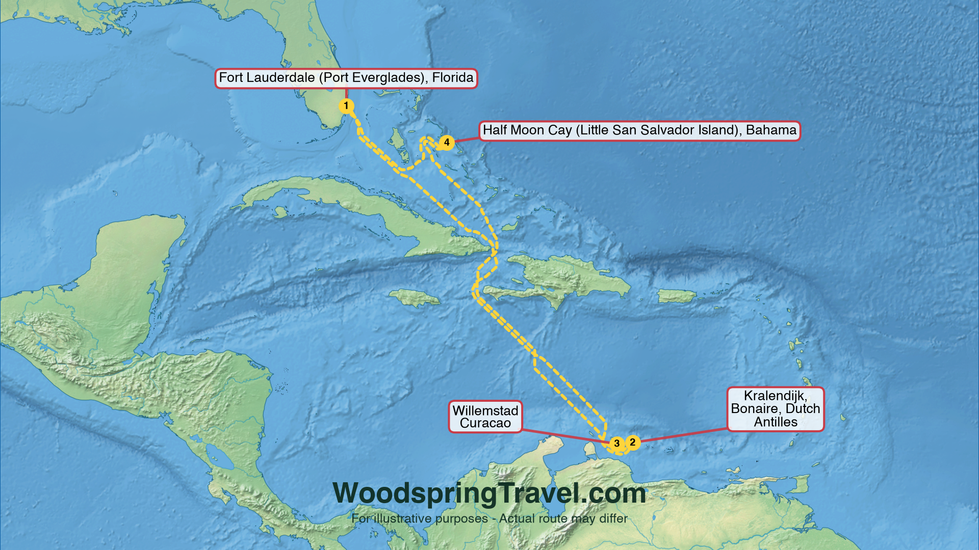 Route Illustration - Actual route may differ