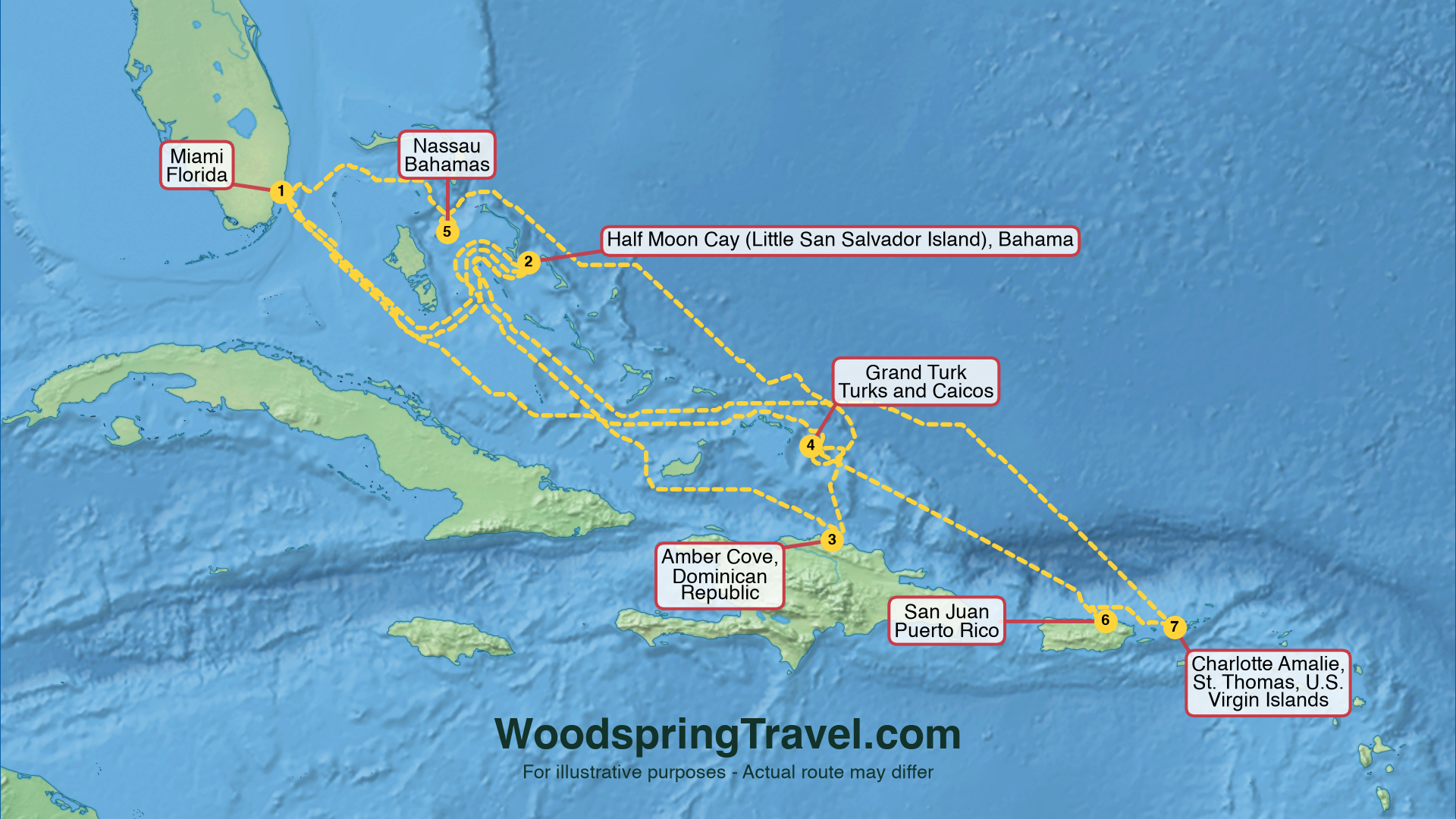 Route Illustration - Actual route may differ