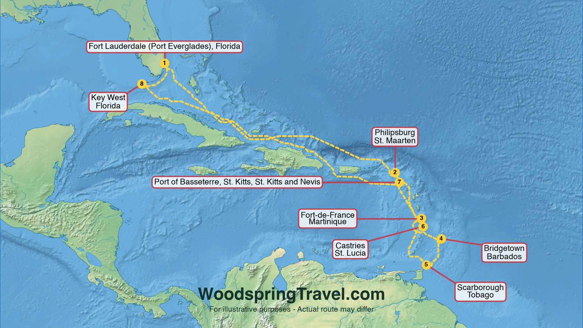 Route Illustration - Actual route may differ