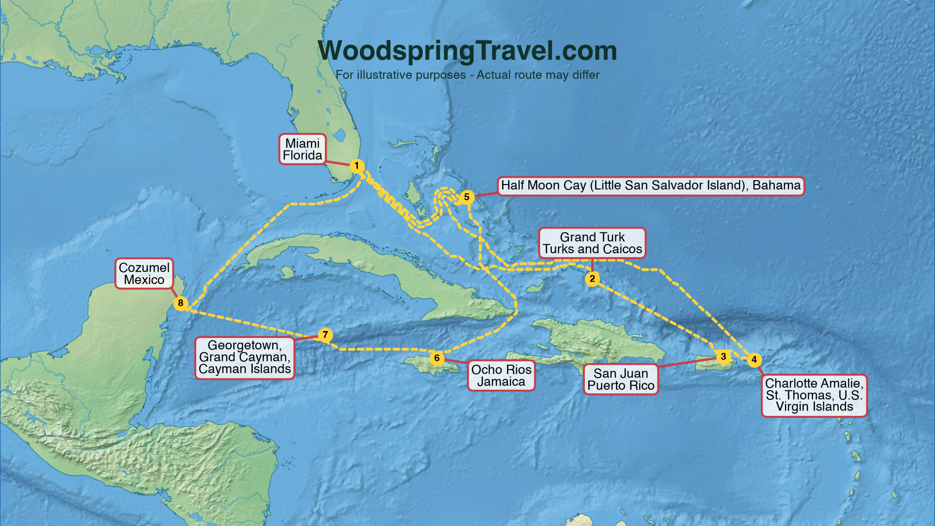 Route Illustration - Actual route may differ