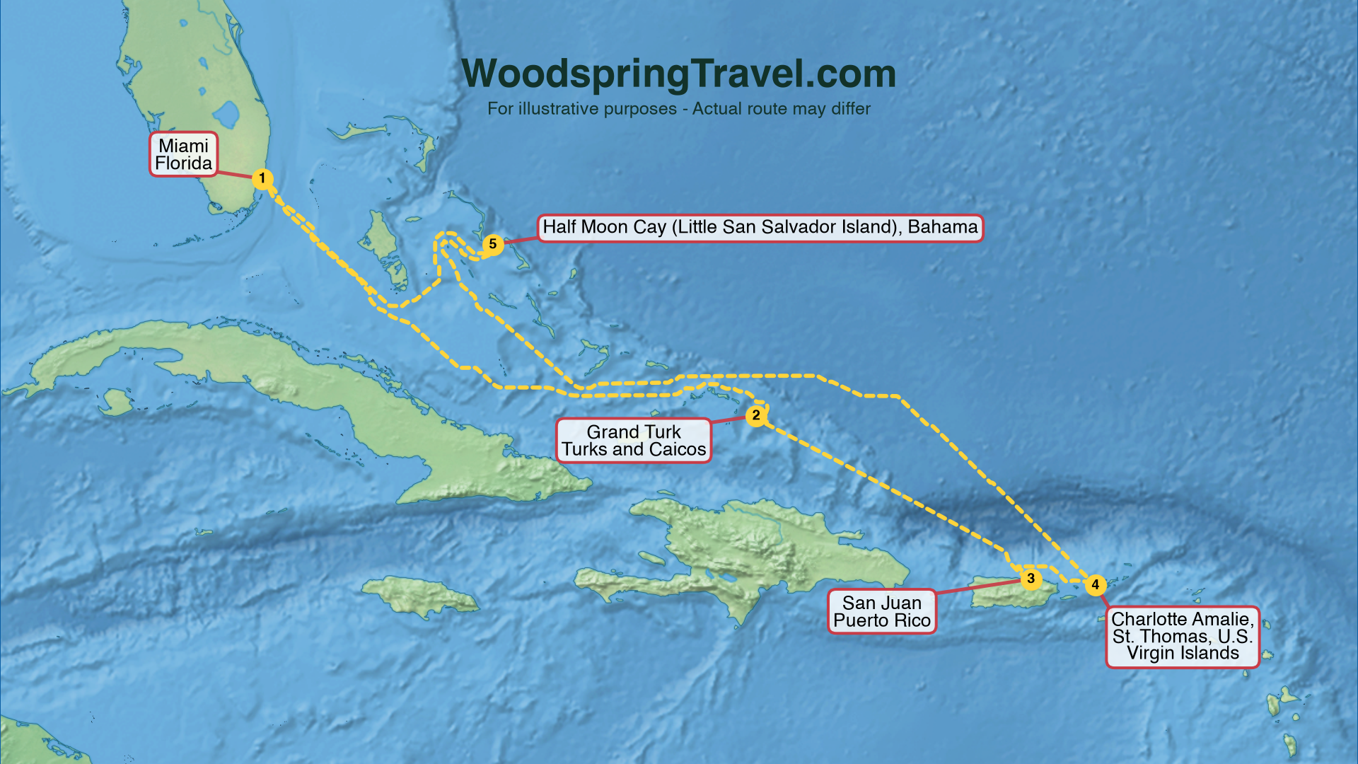 Route Illustration - Actual route may differ