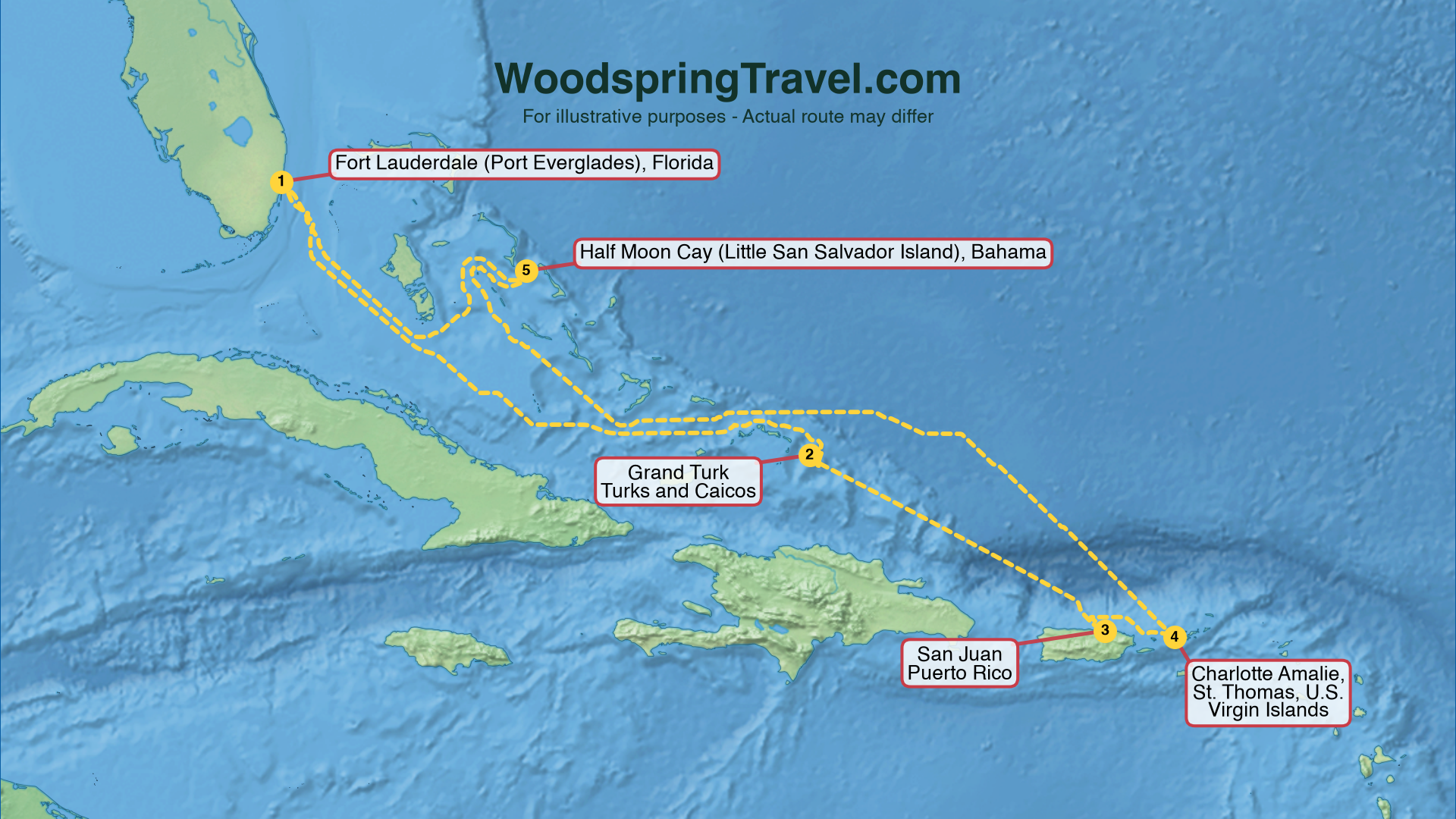 Route Illustration - Actual route may differ