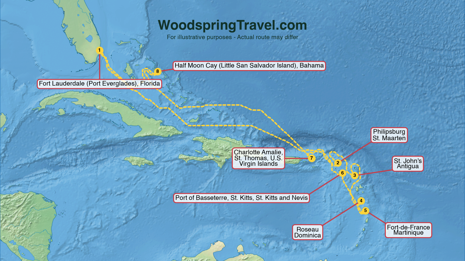 Route Illustration - Actual route may differ