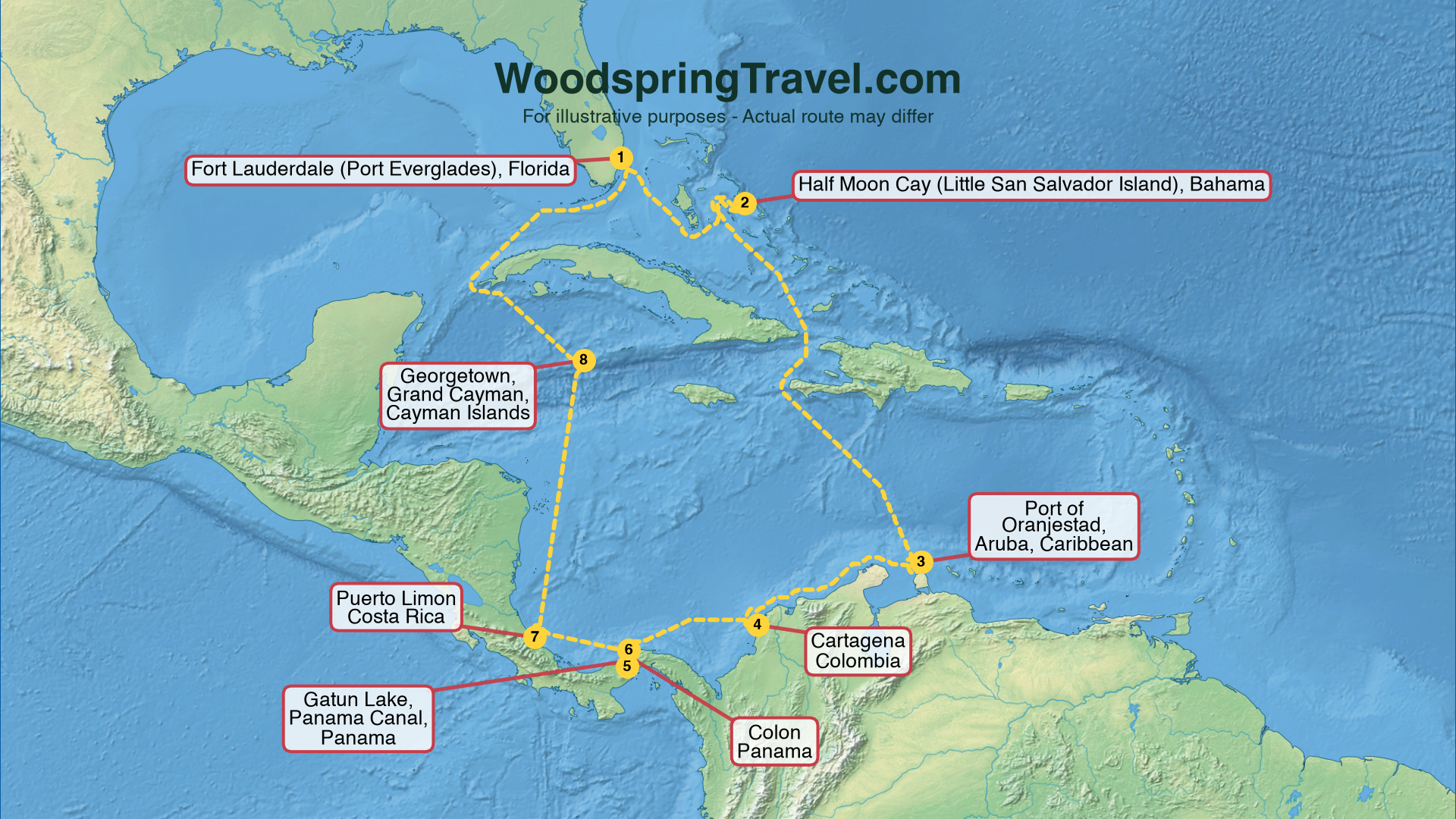 Route Illustration - Actual route may differ
