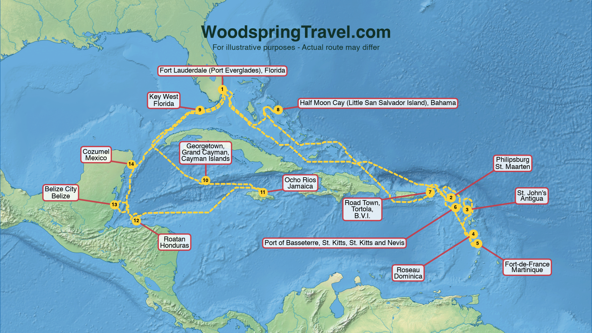 Route Illustration - Actual route may differ