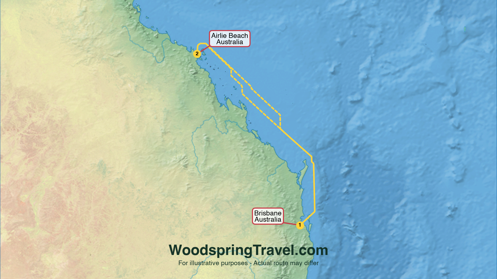 Route Illustration - Actual route may differ