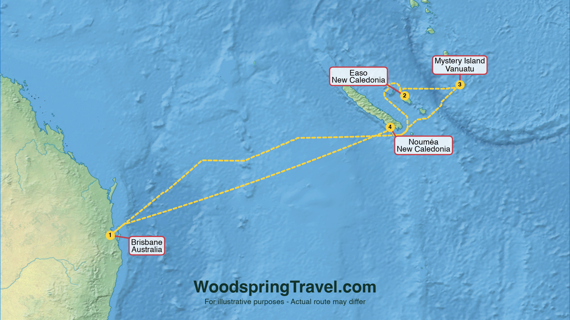 Route Illustration - Actual route may differ