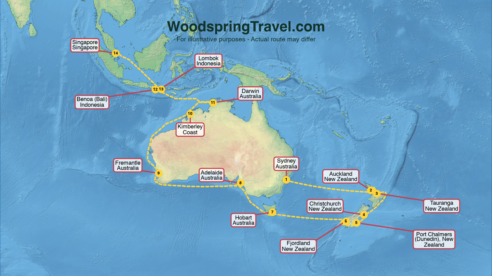 Route Illustration - Actual route may differ