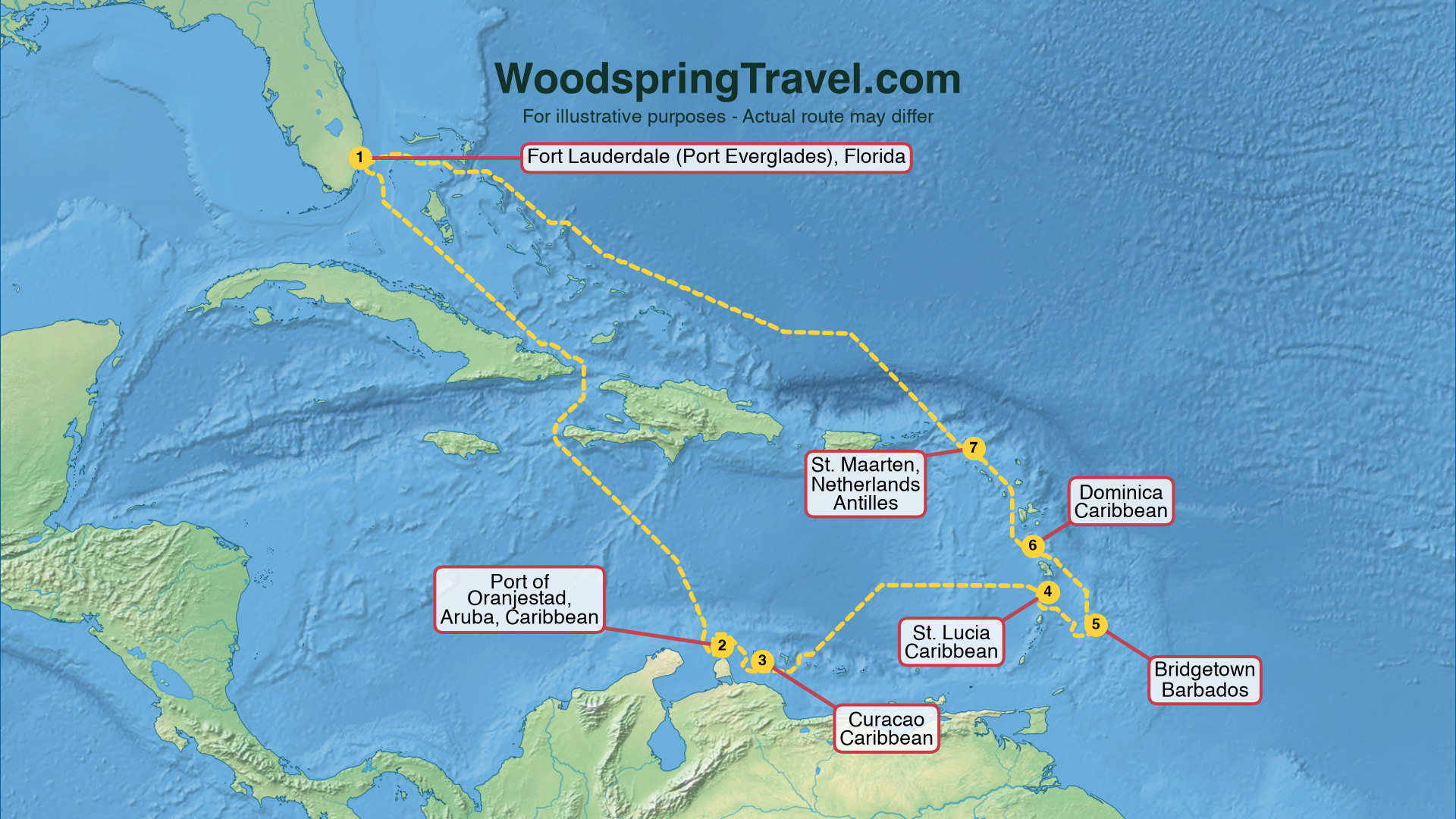 Route Illustration - Actual route may differ