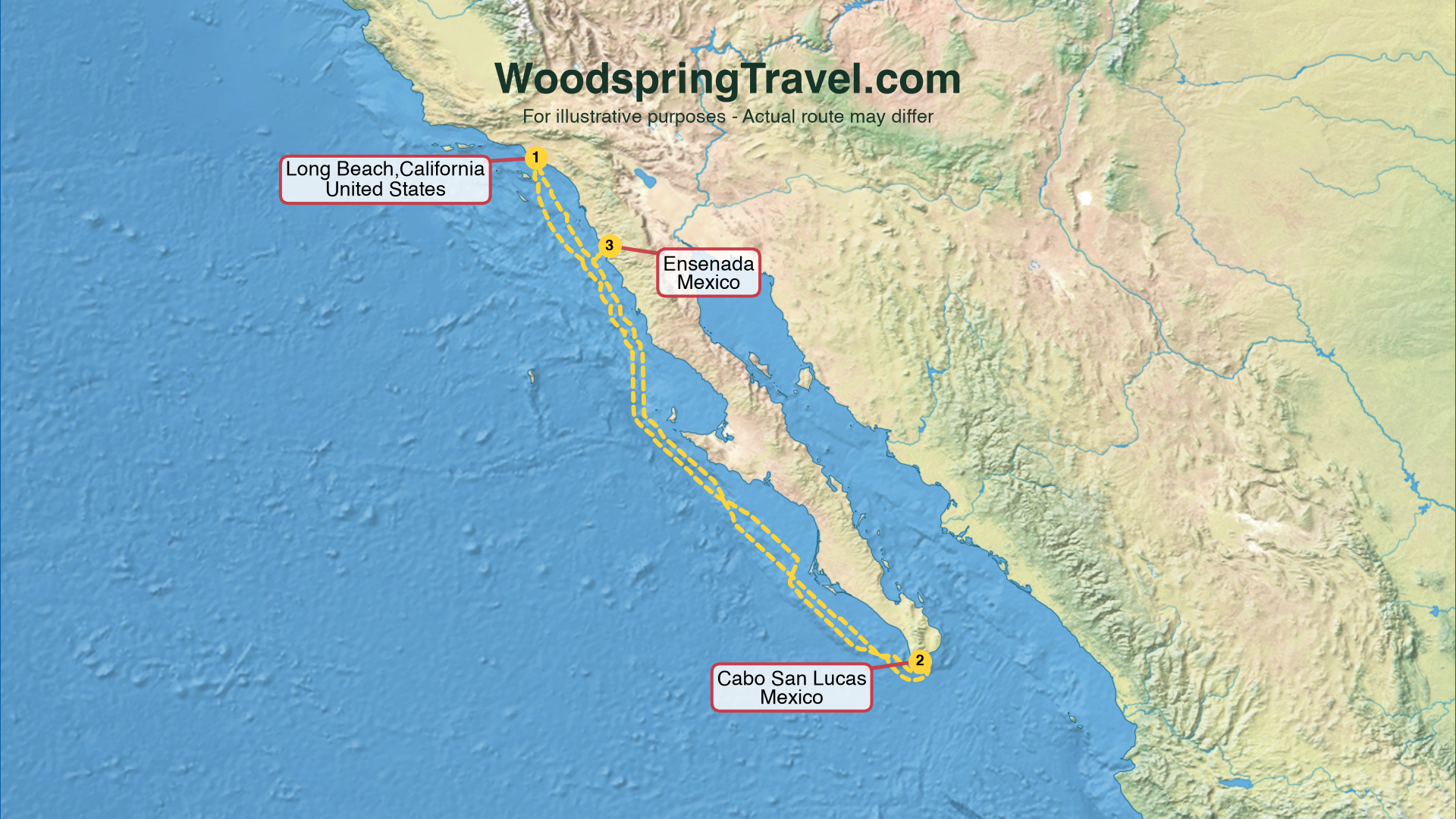Route Illustration - Actual route may differ