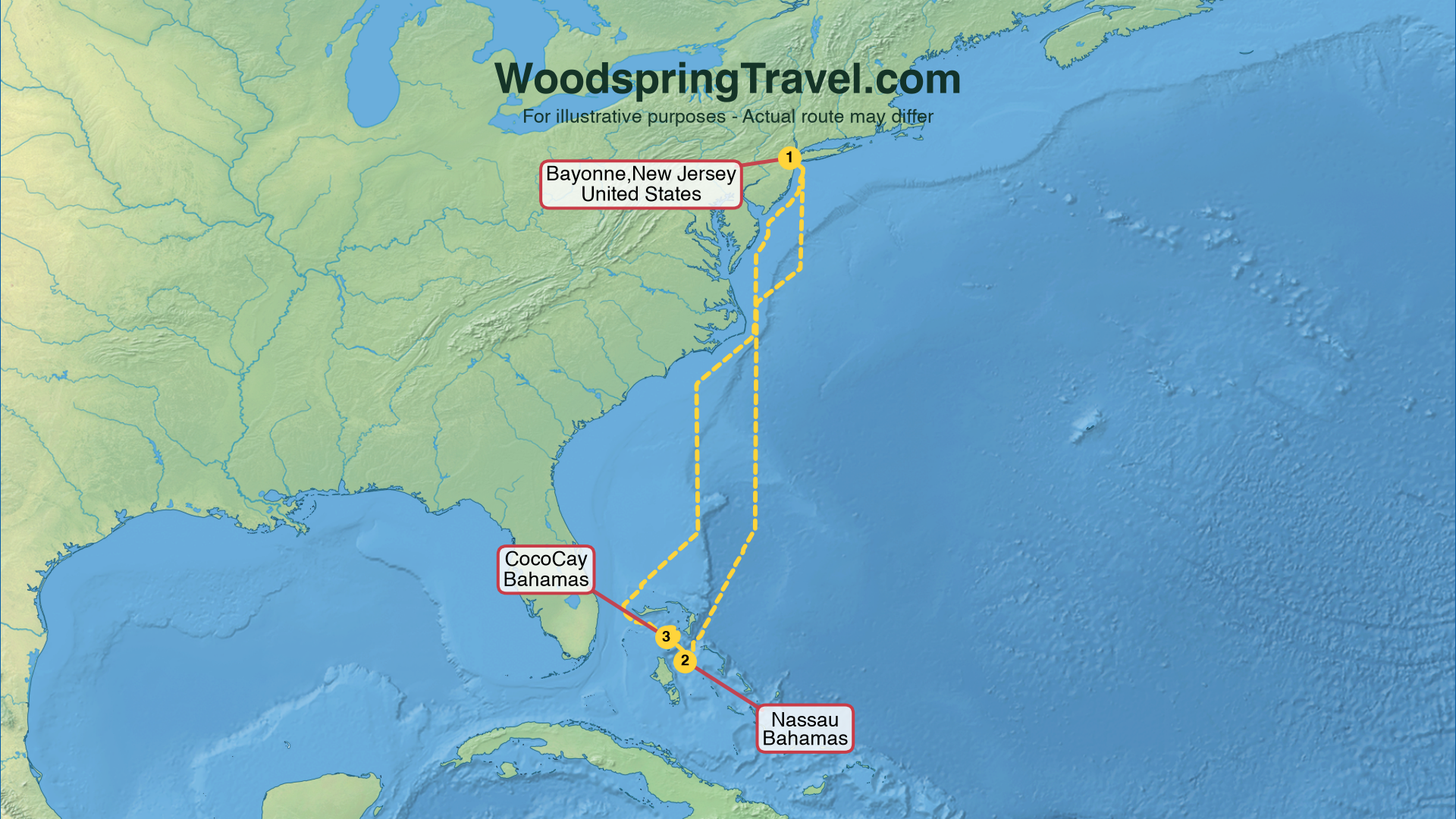 Route Illustration - Actual route may differ