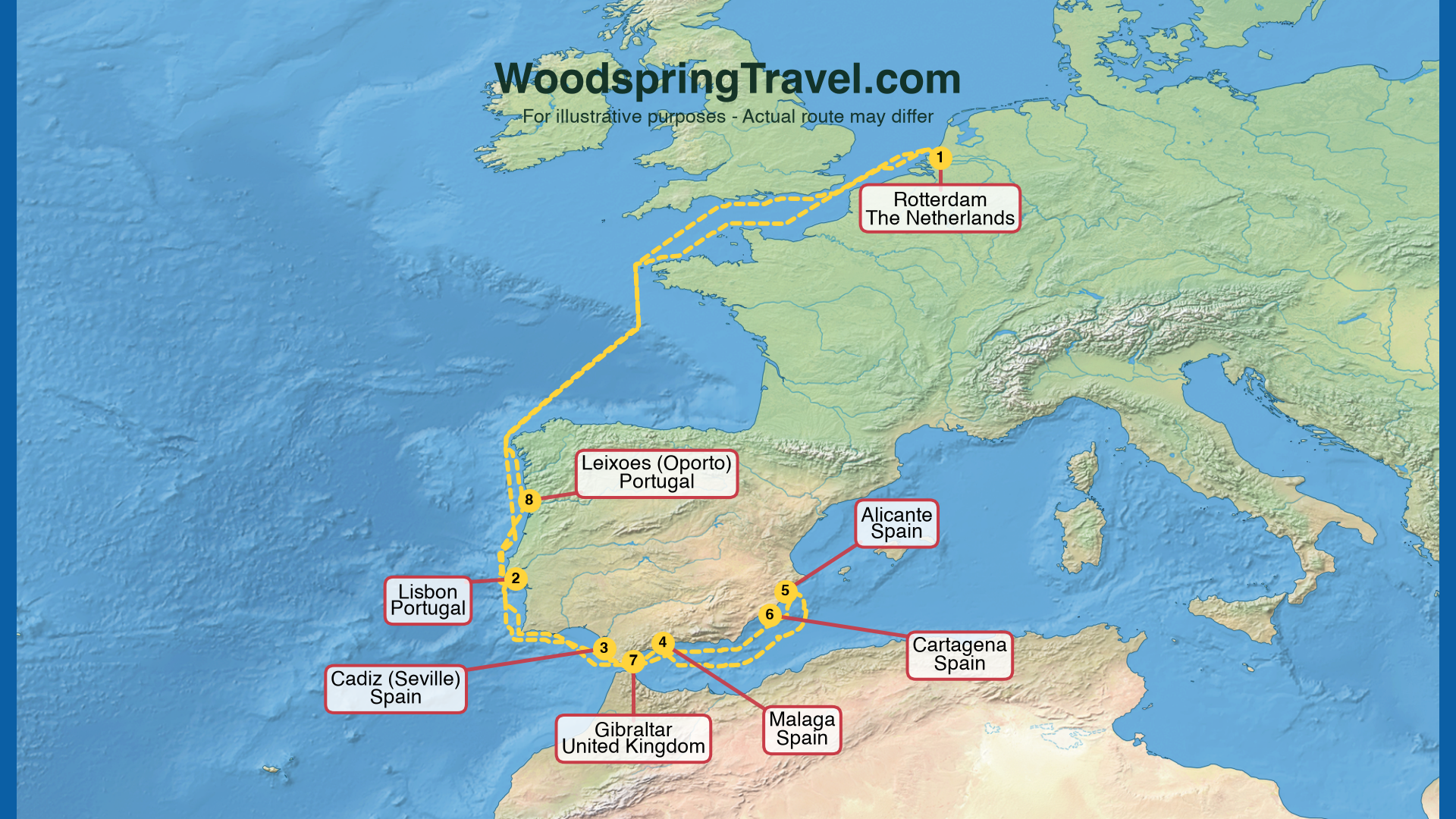 Route Illustration - Actual route may differ Route Illustration - Actual route may differ