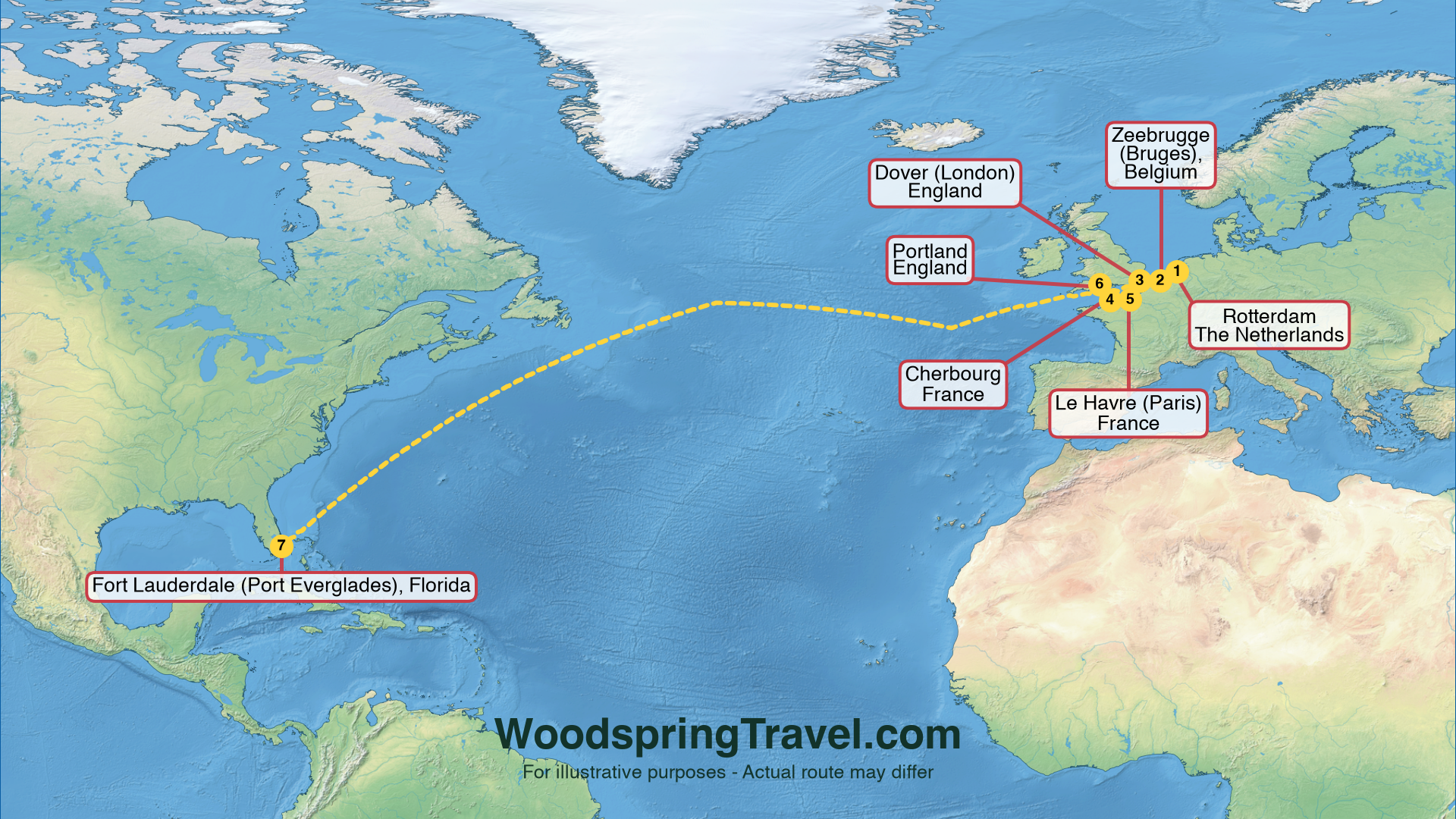 Route Illustration - Actual route may differ Route Illustration - Actual route may differ