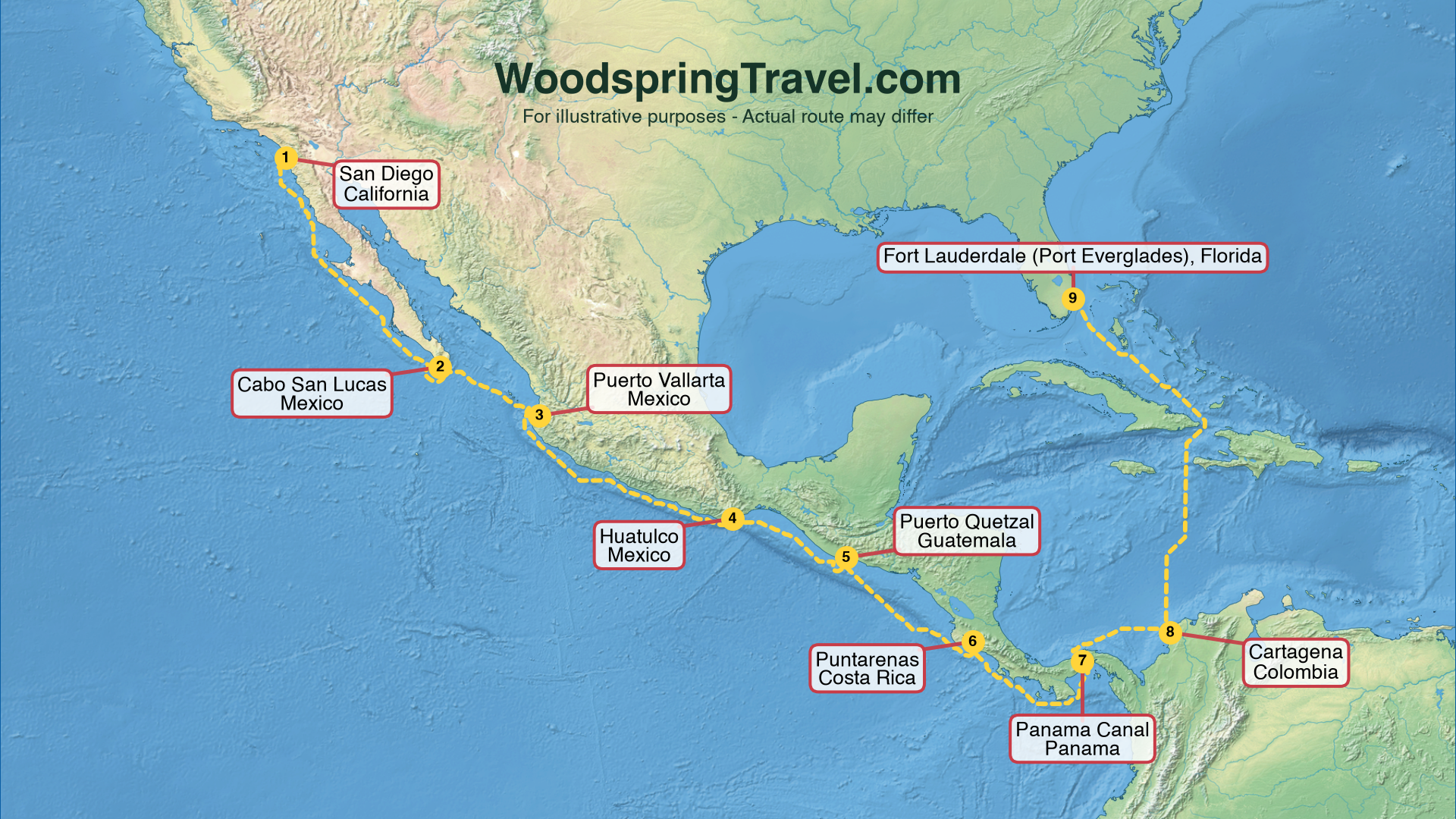 Route Illustration - Actual route may differ