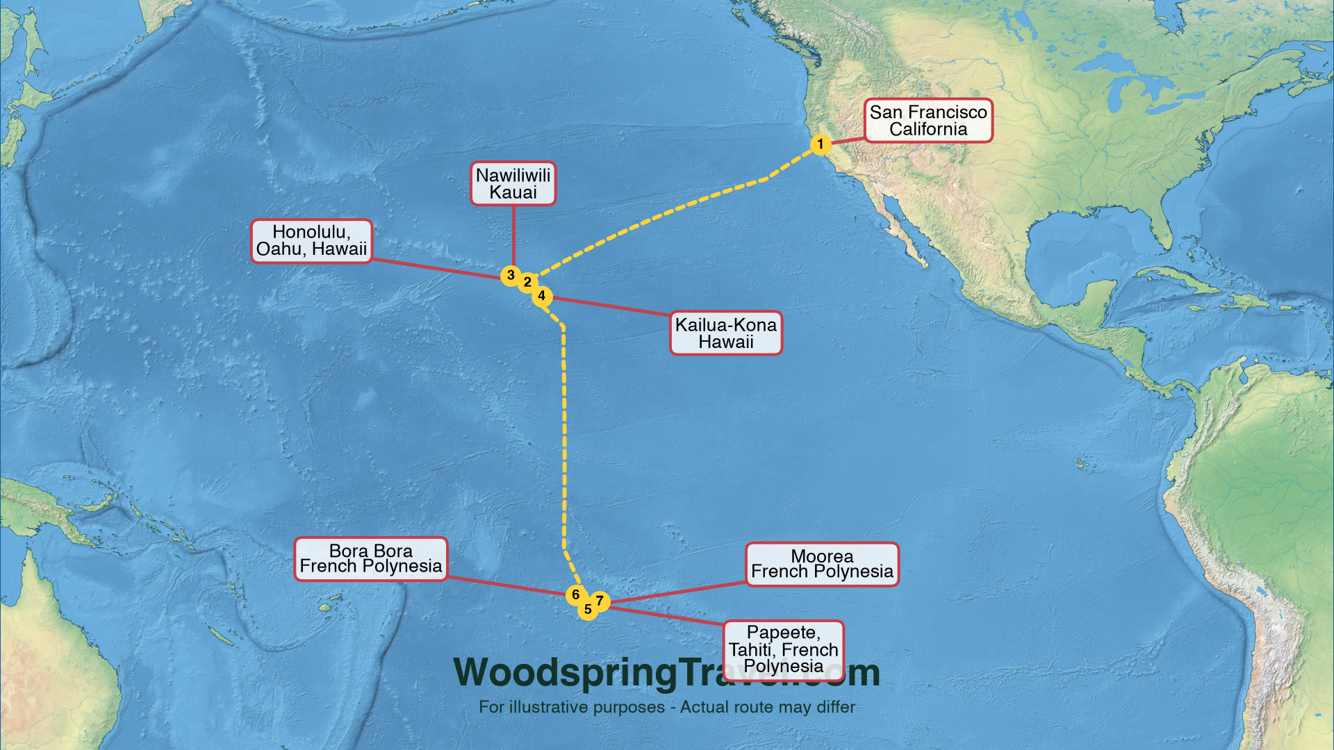 Route Illustration - Actual route may differ
