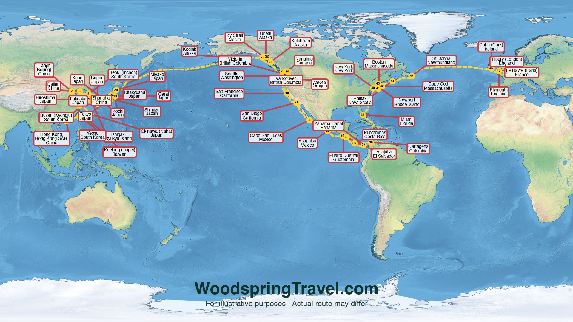 Route Illustration - Actual route may differ