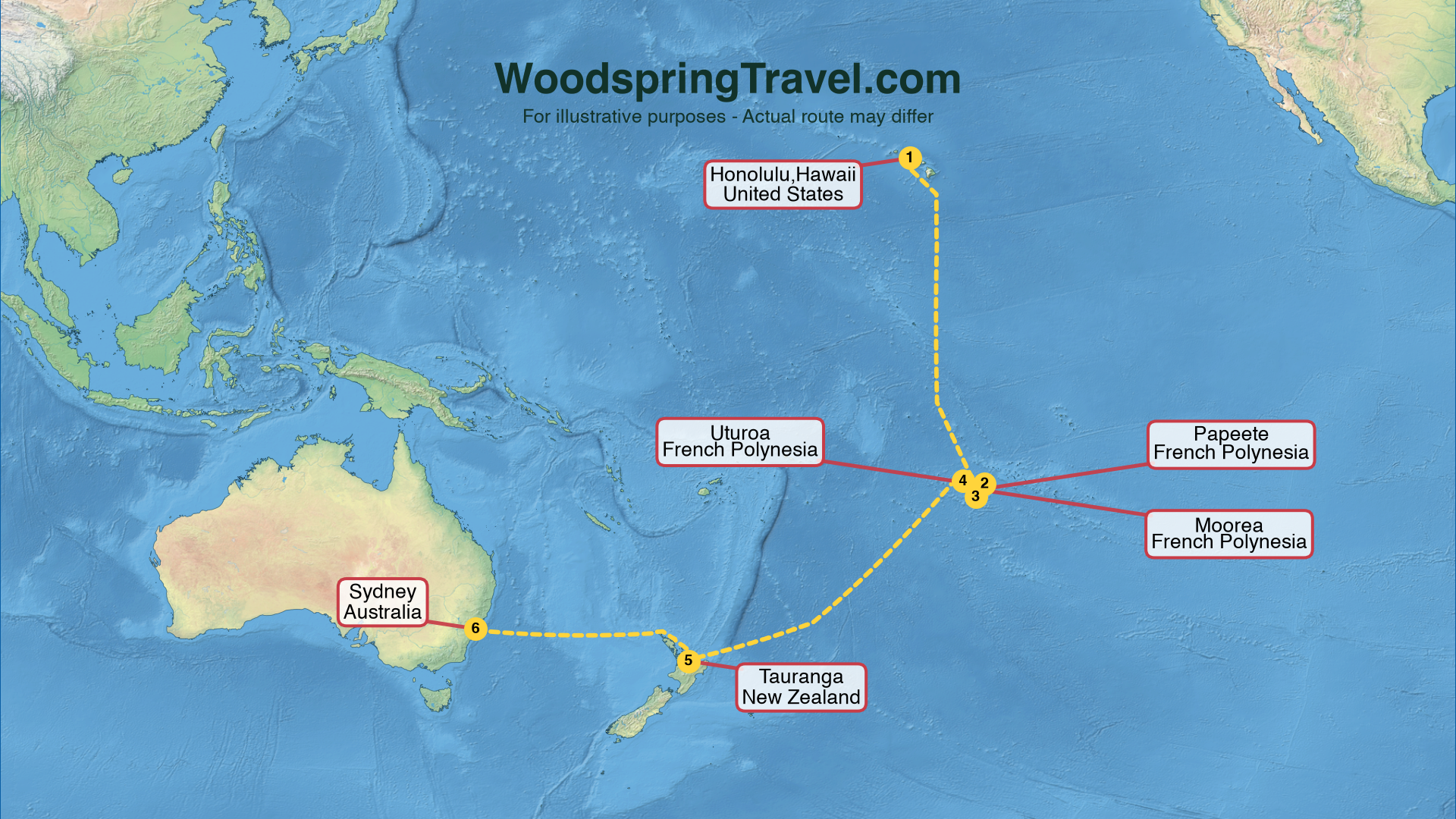 Route Illustration - Actual route may differ