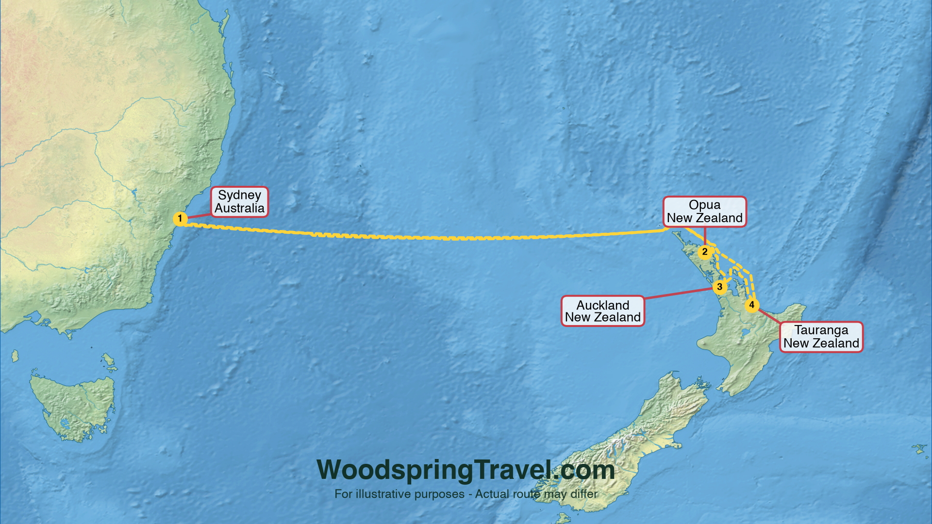 Route Illustration - Actual route may differ