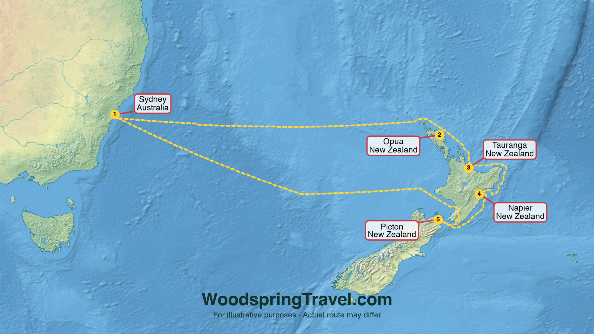 Route Illustration - Actual route may differ