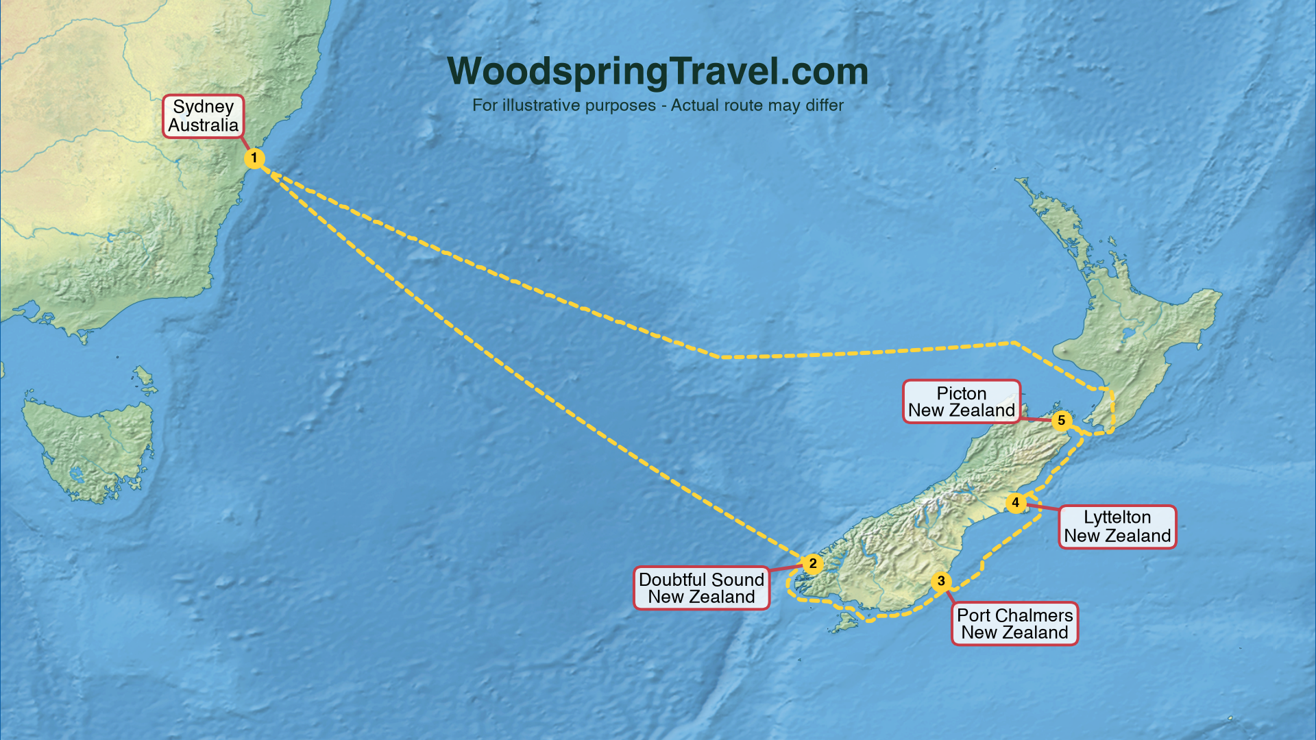 Route Illustration - Actual route may differ