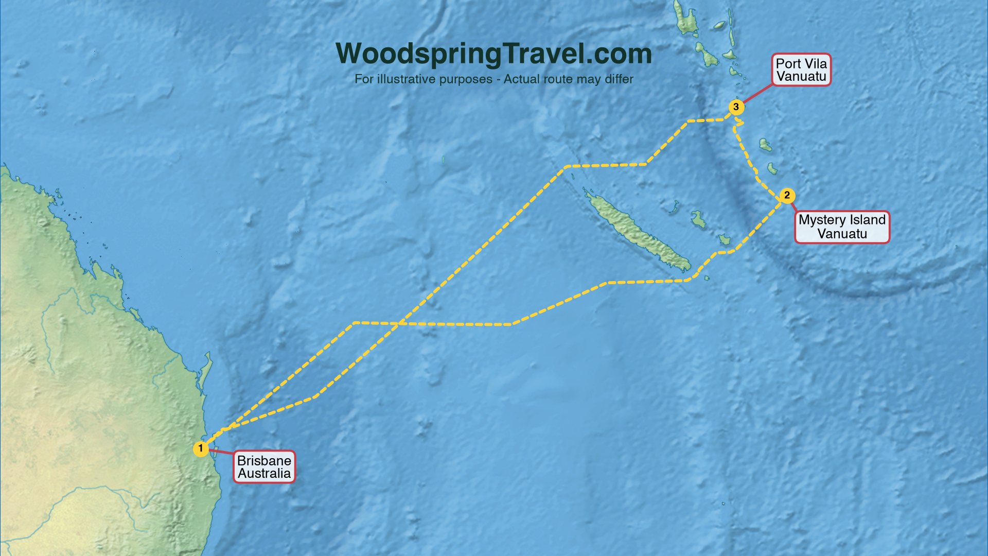 Route Illustration - Actual route may differ