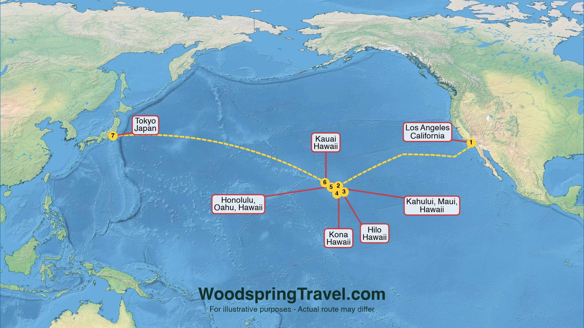 Route Illustration - Actual route may differ