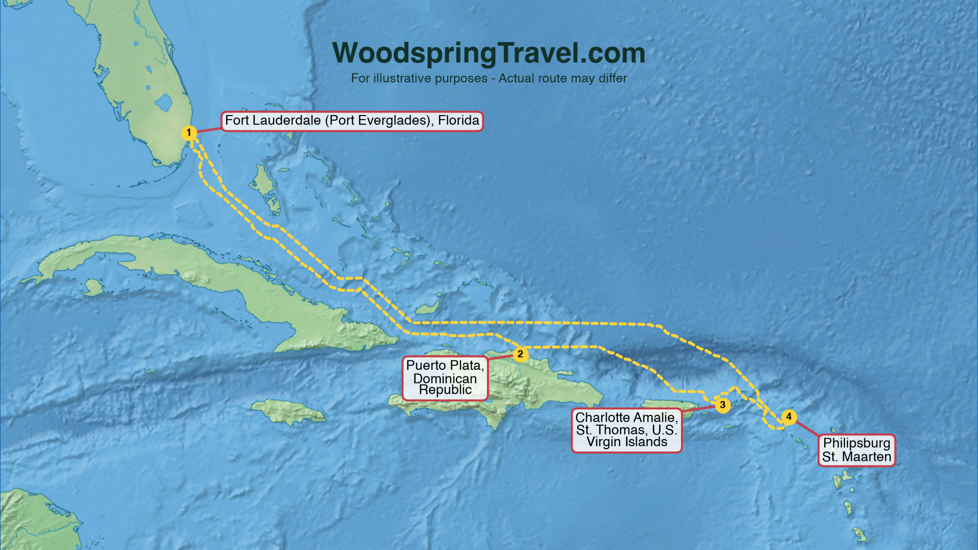 Route Illustration - Actual route may differ