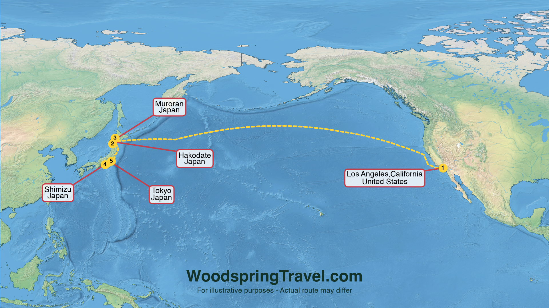 Route Illustration - Actual route may differ