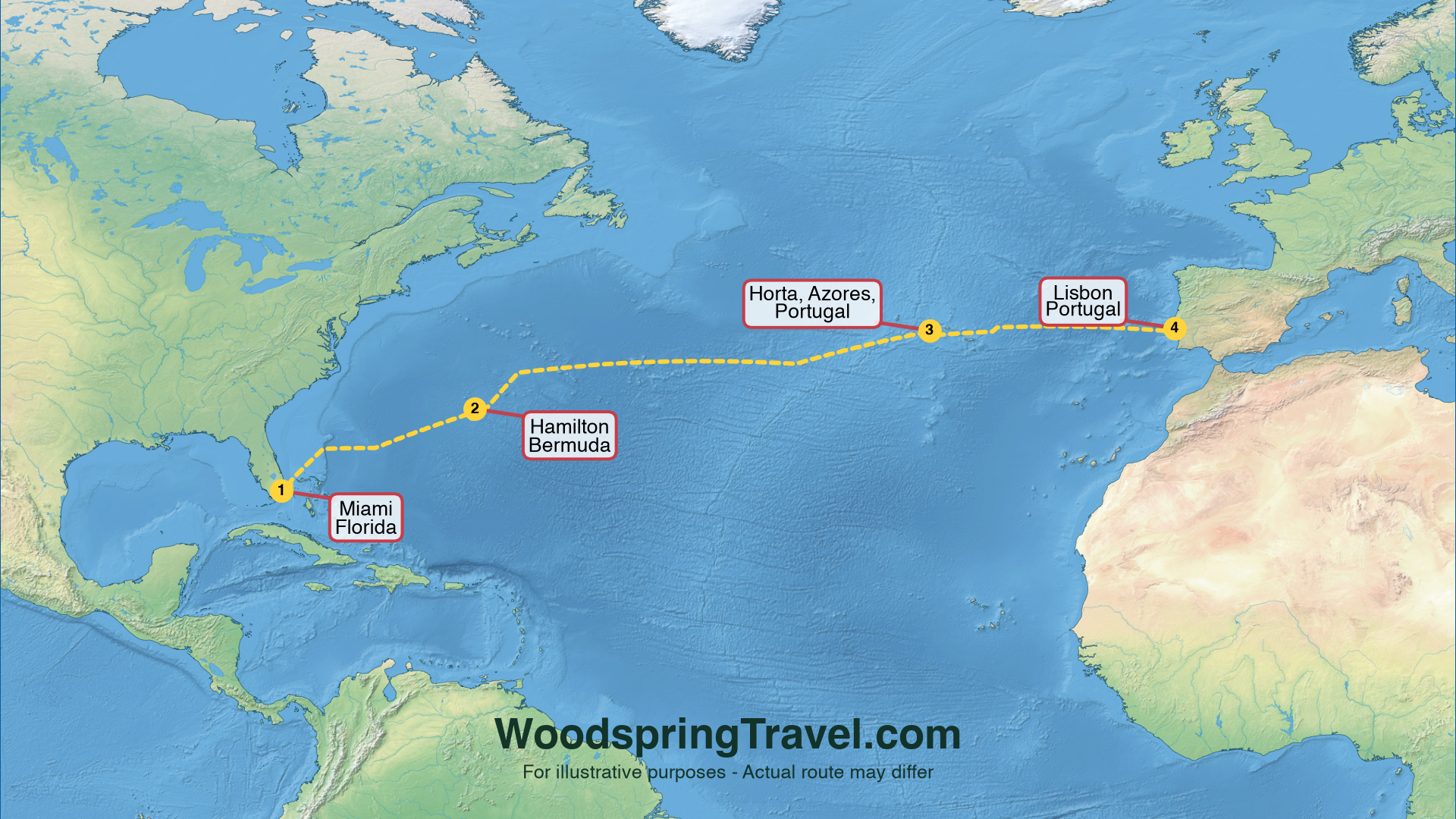 Route Illustration - Actual route may differ