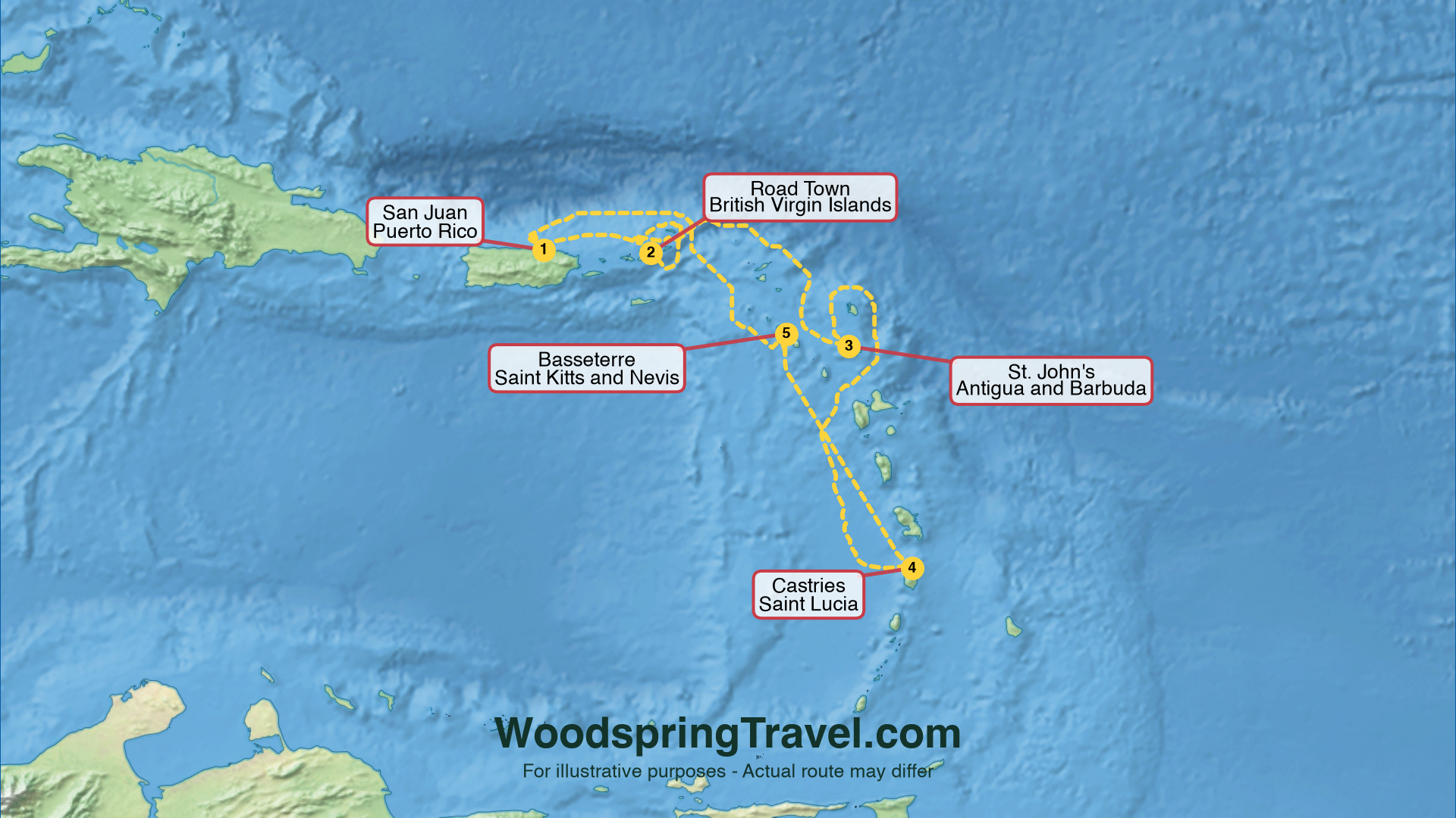 Route Illustration - Actual route may differ