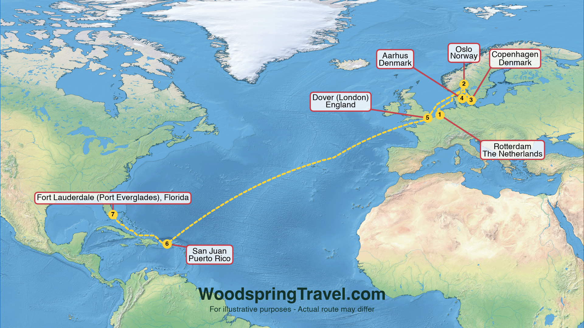 Route Illustration - Actual route may differ Route Illustration - Actual route may differ
