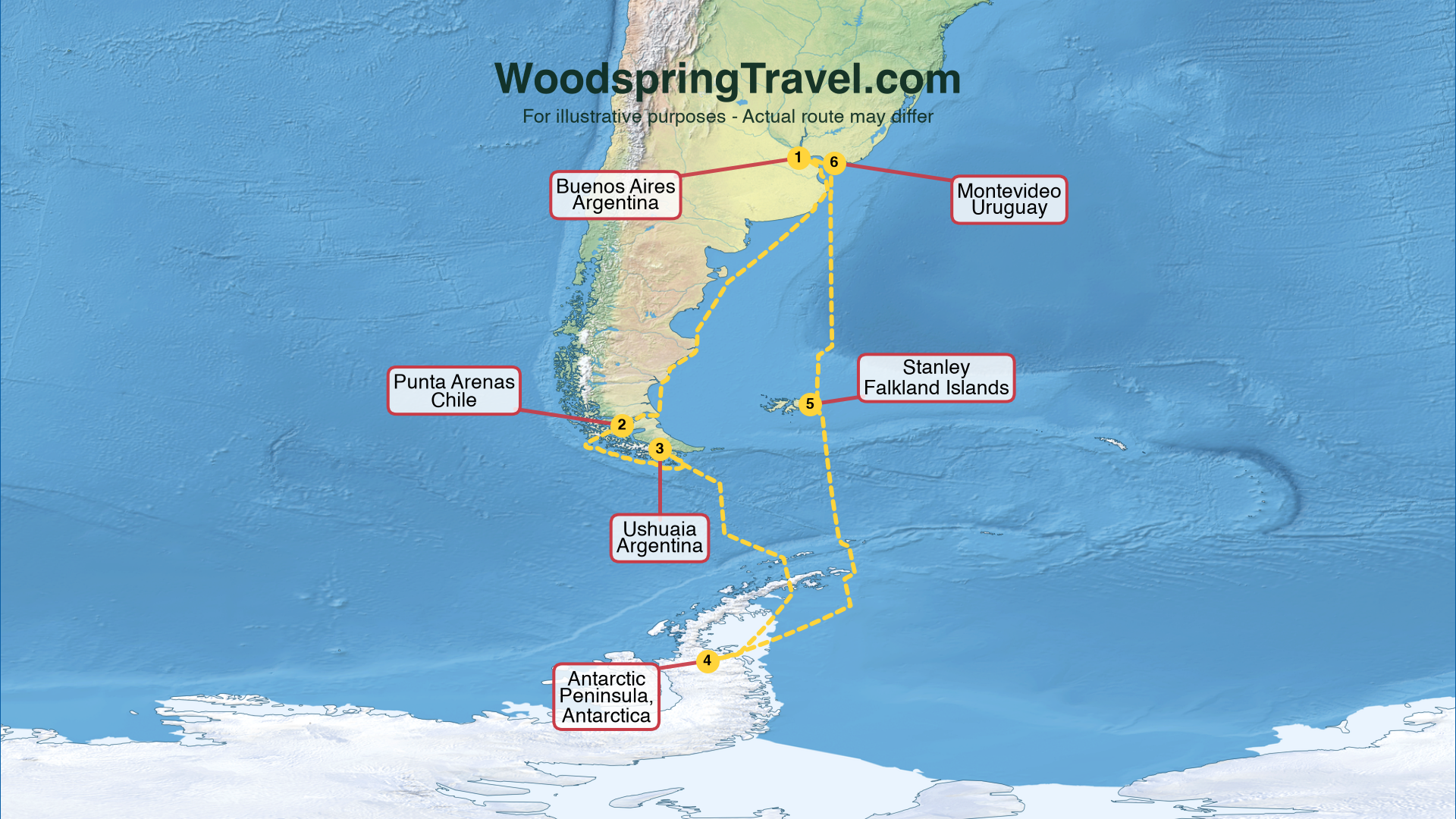 Route Illustration - Actual route may differ