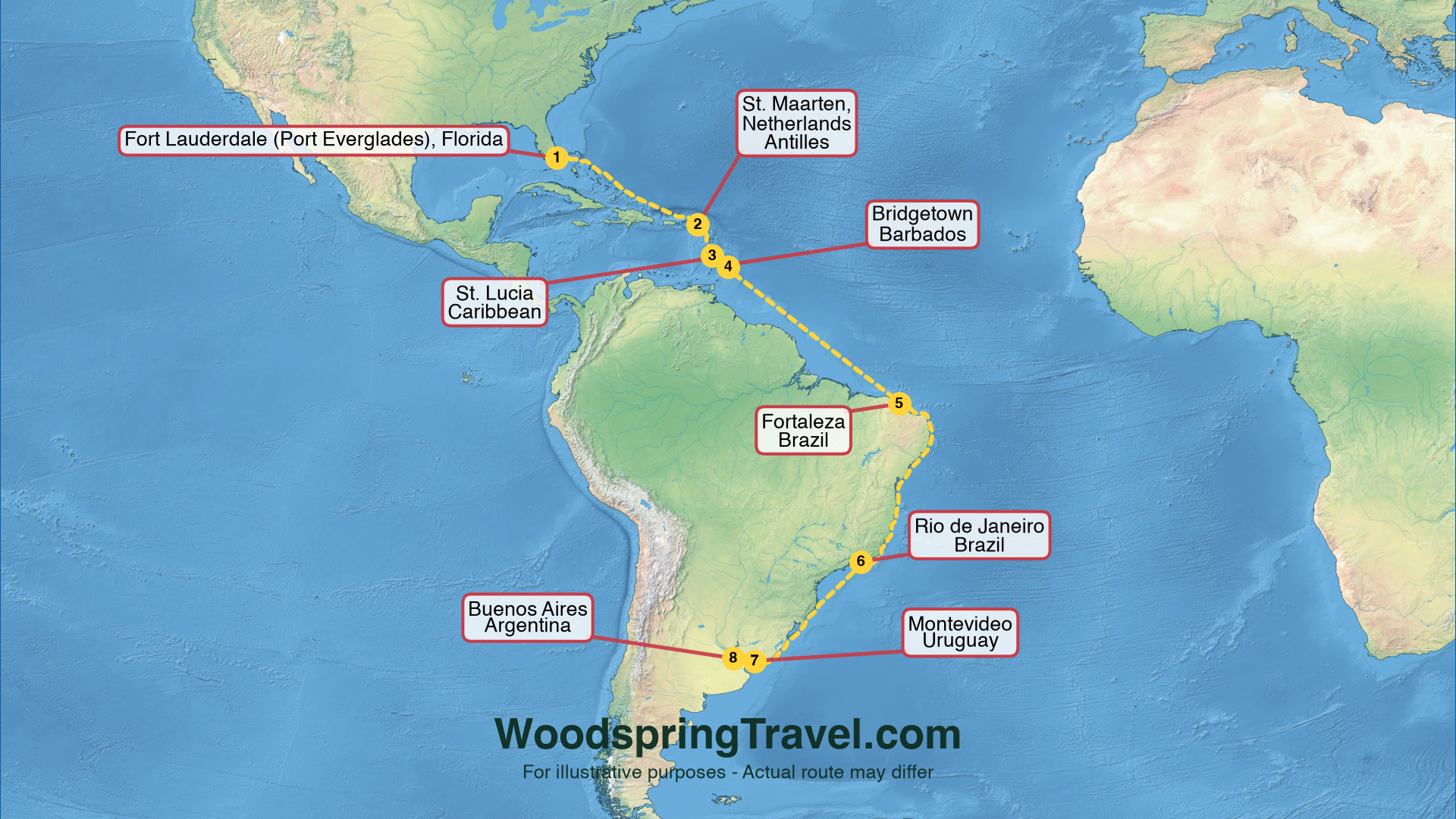 Route Illustration - Actual route may differ