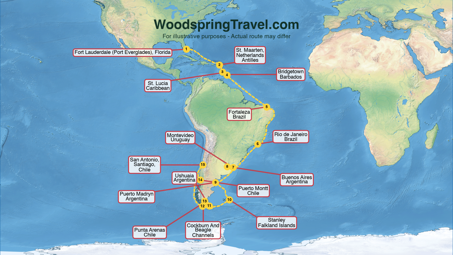 Route Illustration - Actual route may differ