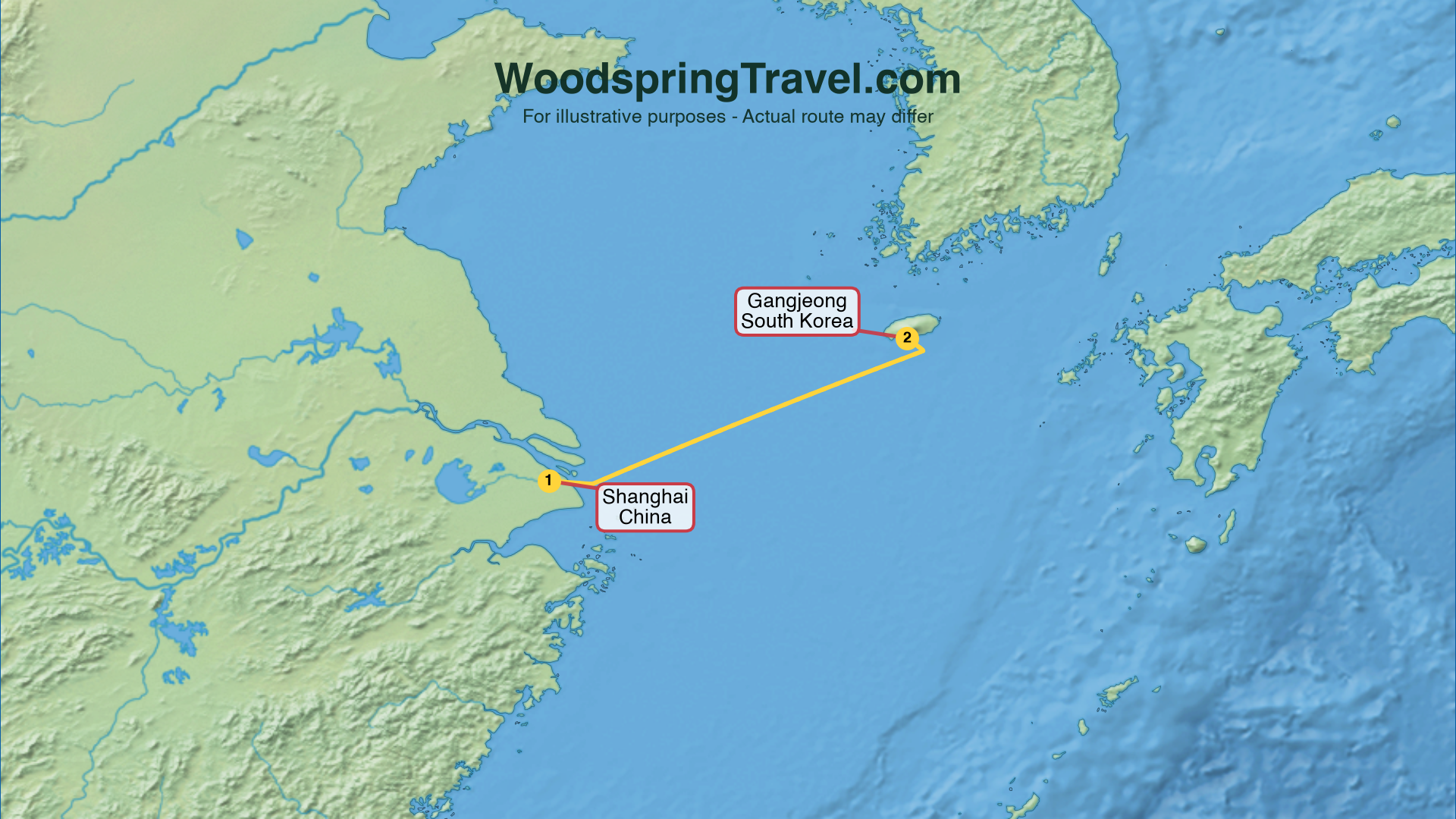 Route Illustration - Actual route may differ
