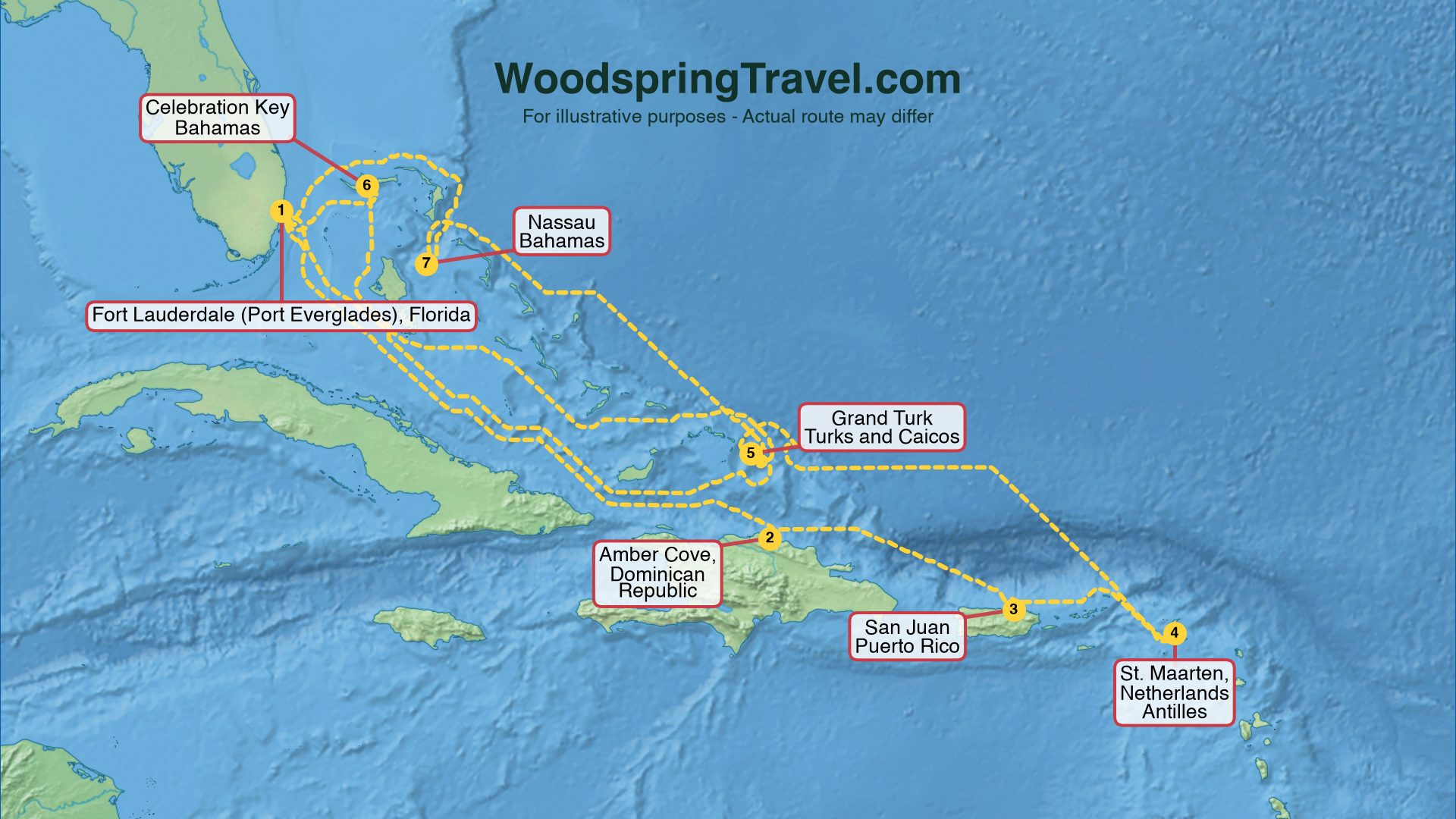 Route Illustration - Actual route may differ