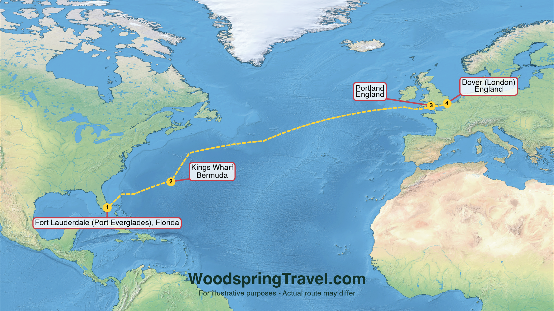 Route Illustration - Actual route may differ