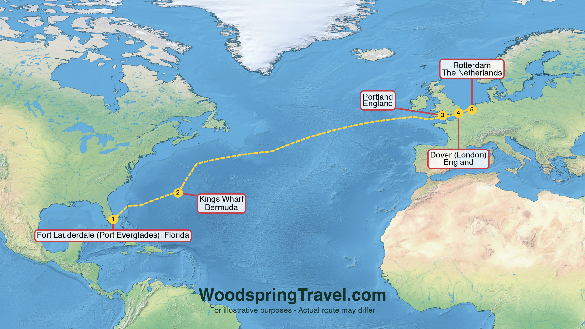 Route Illustration - Actual route may differ