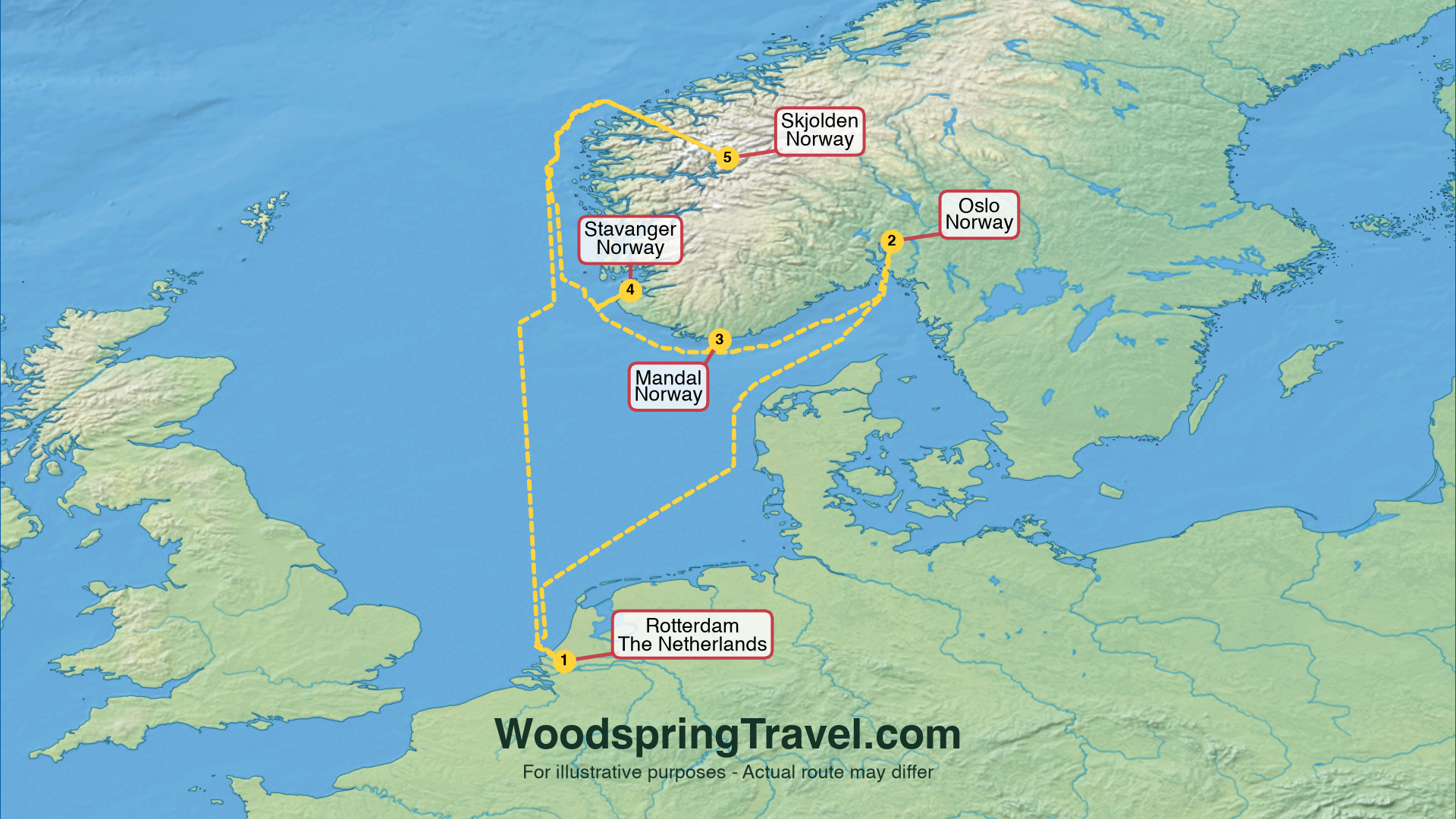 Route Illustration - Actual route may differ Route Illustration - Actual route may differ
