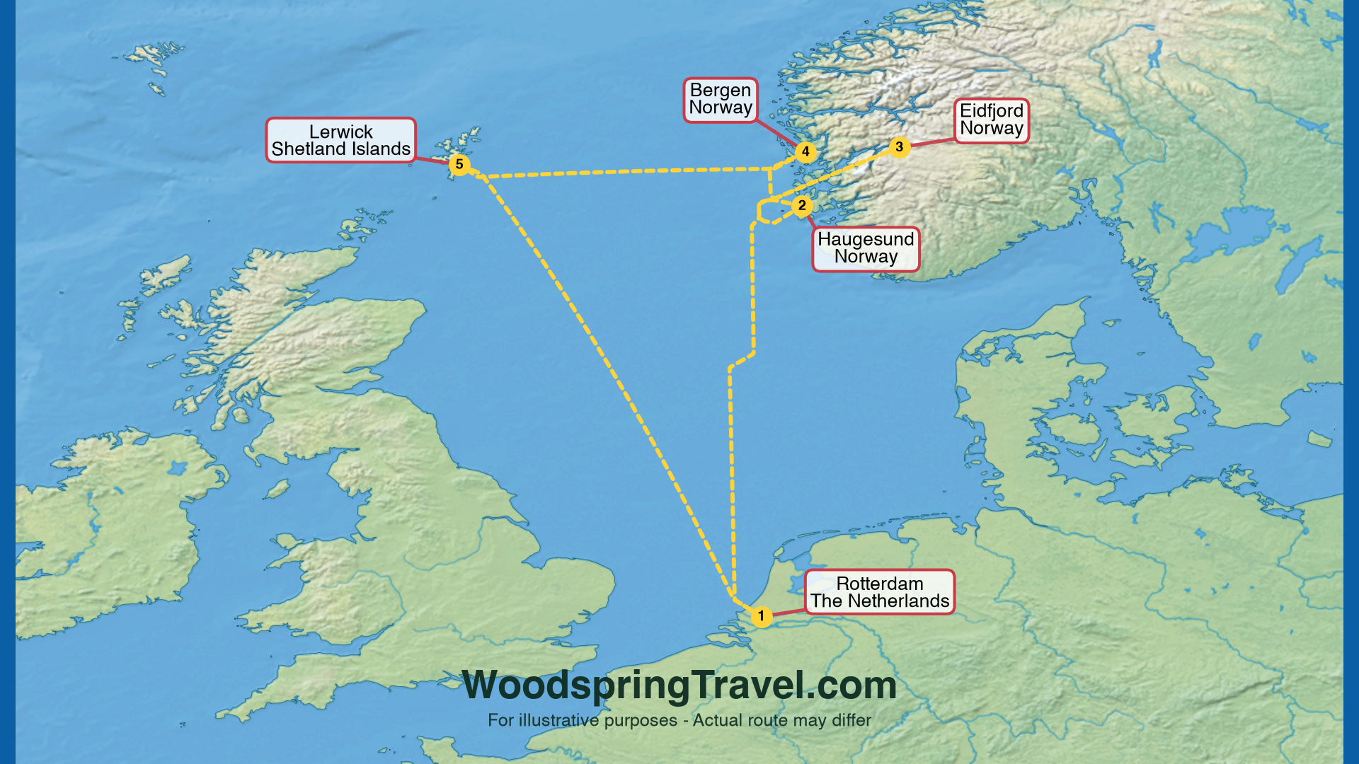 Route Illustration - Actual route may differ Route Illustration - Actual route may differ