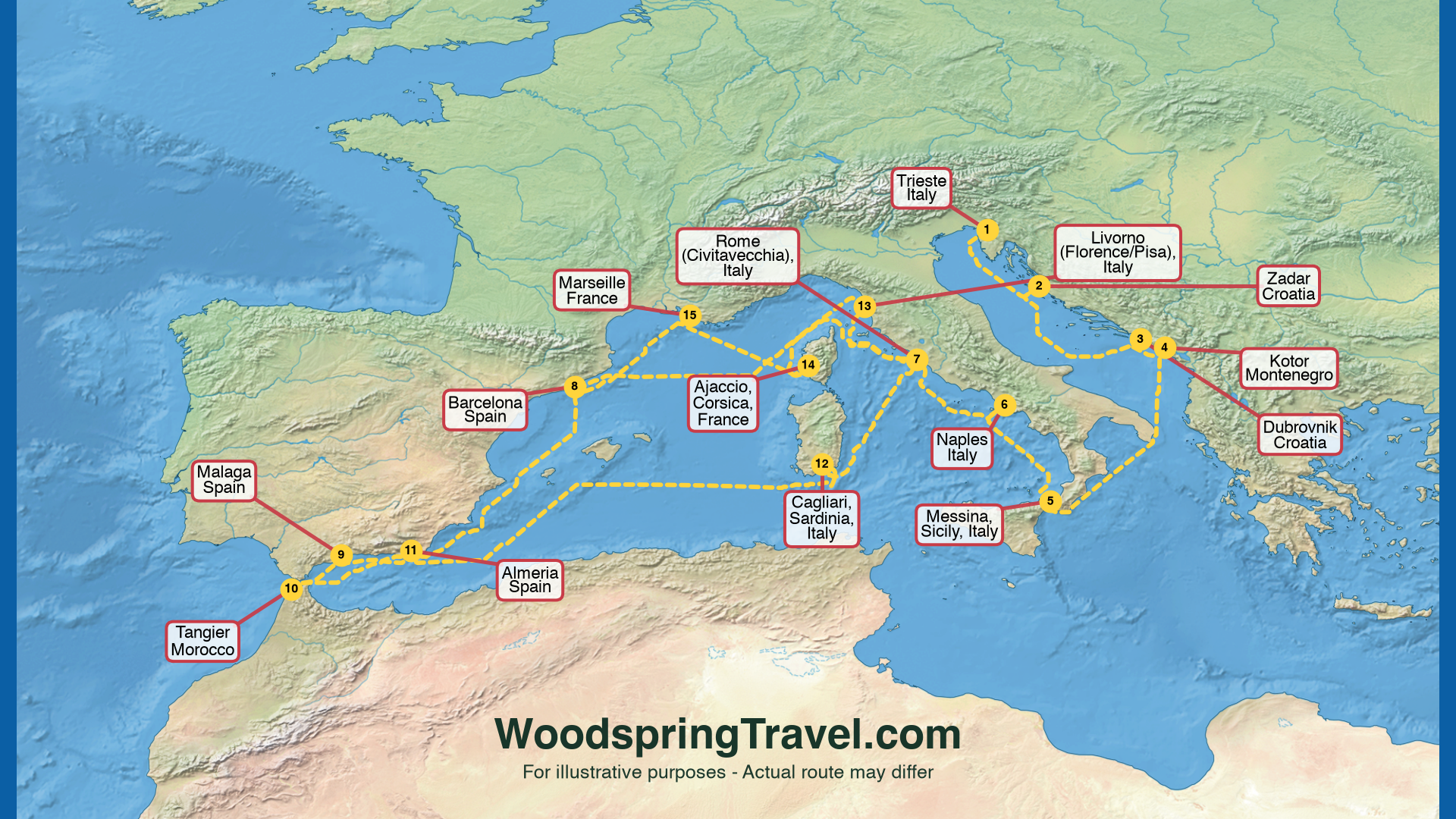 Route Illustration - Actual route may differ Route Illustration - Actual route may differ