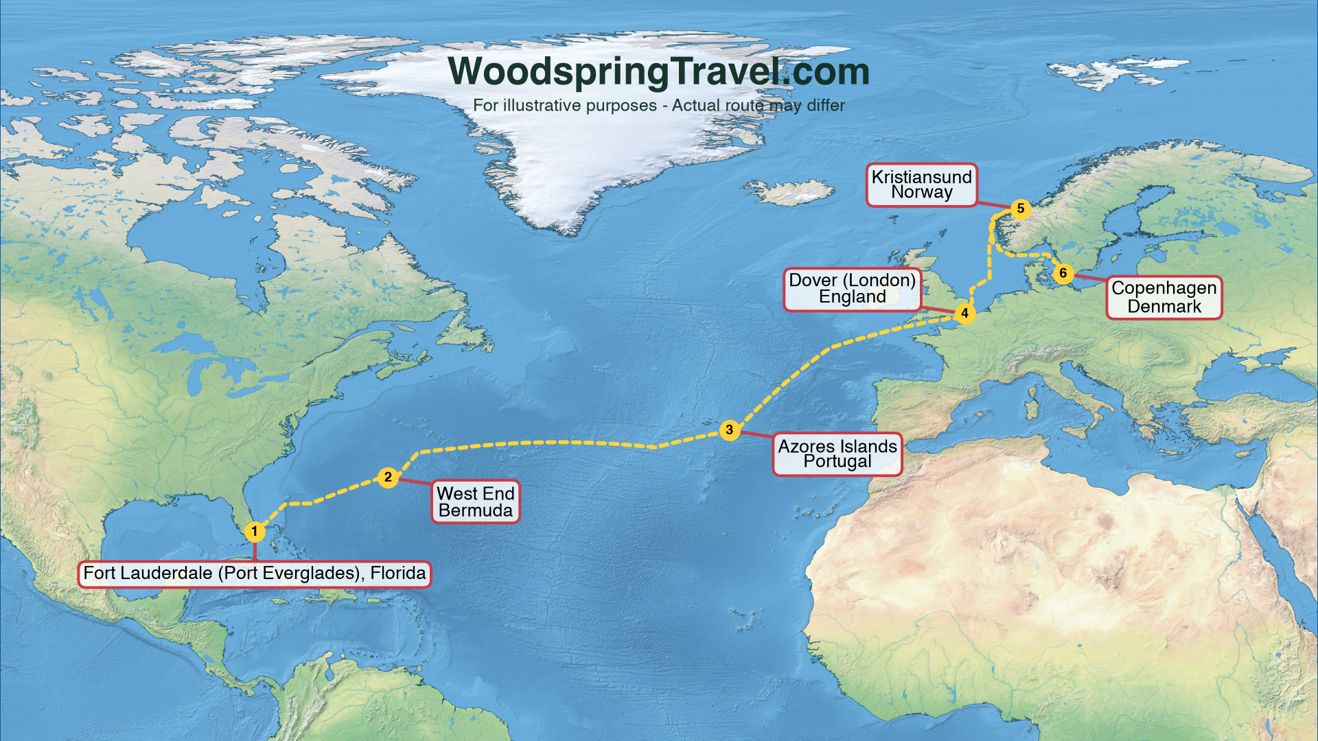 Route Illustration - Actual route may differ