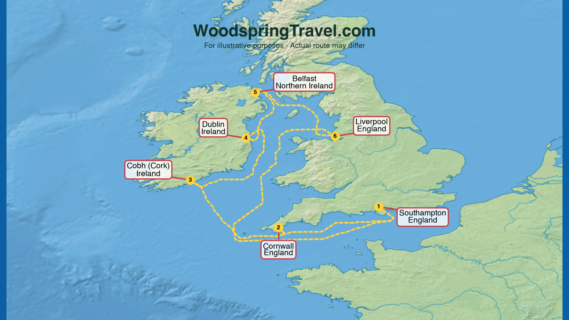 Route Illustration - Actual route may differ Route Illustration - Actual route may differ