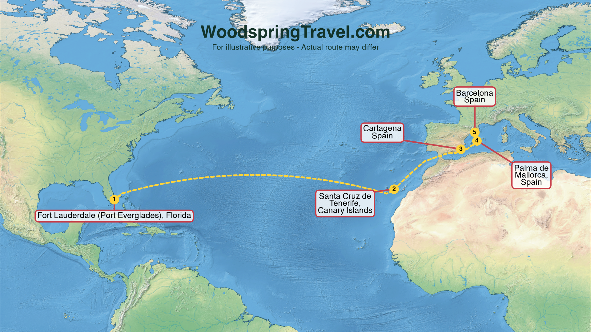 Route Illustration - Actual route may differ