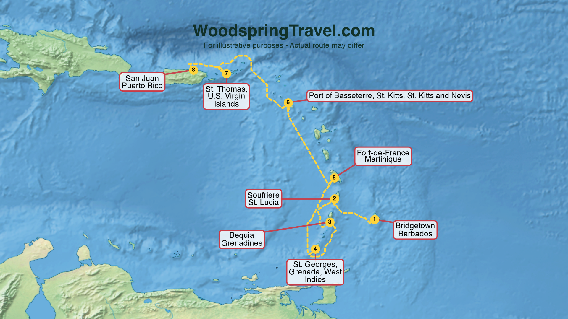 Route Illustration - Actual route may differ