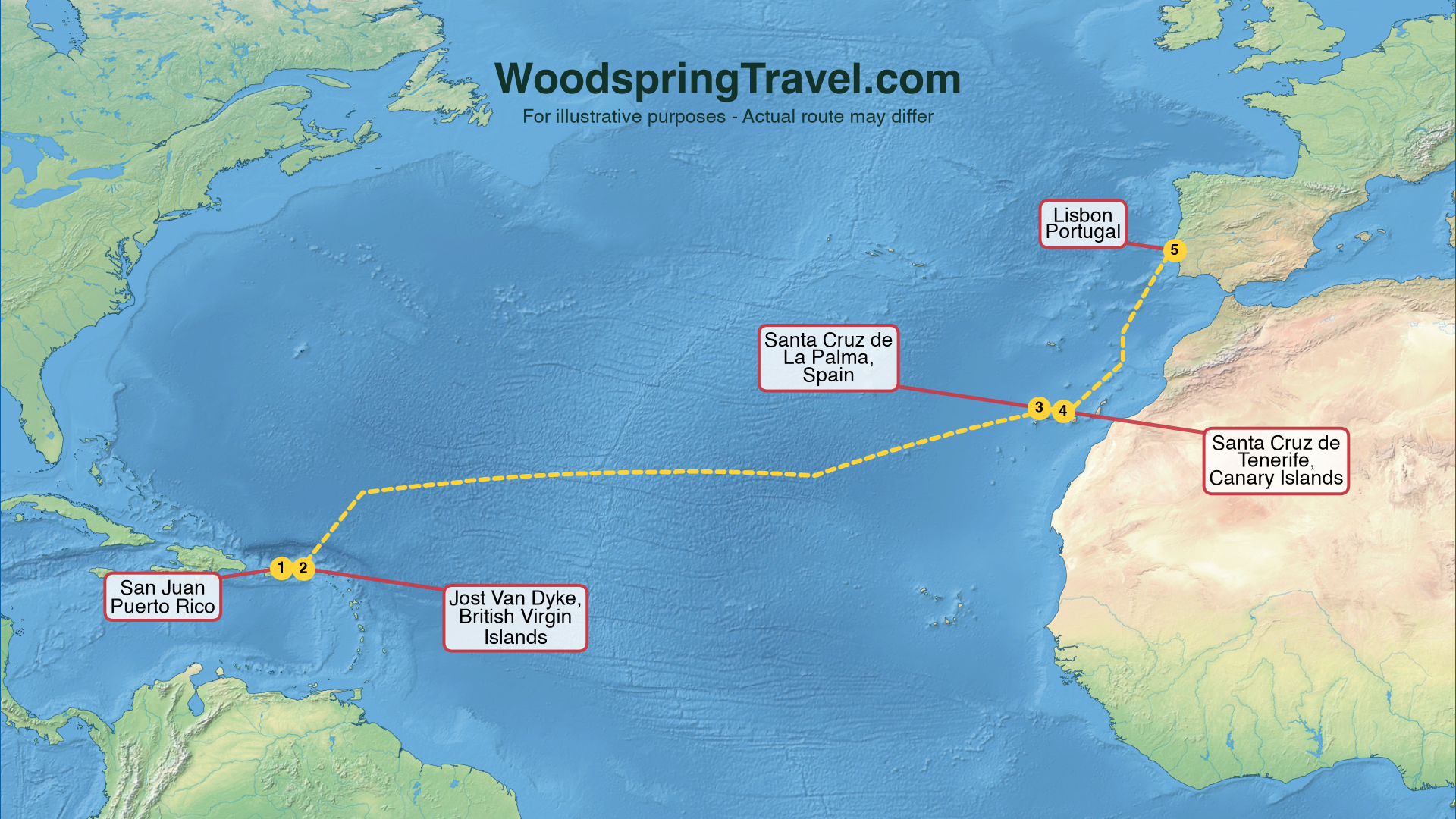 Route Illustration - Actual route may differ
