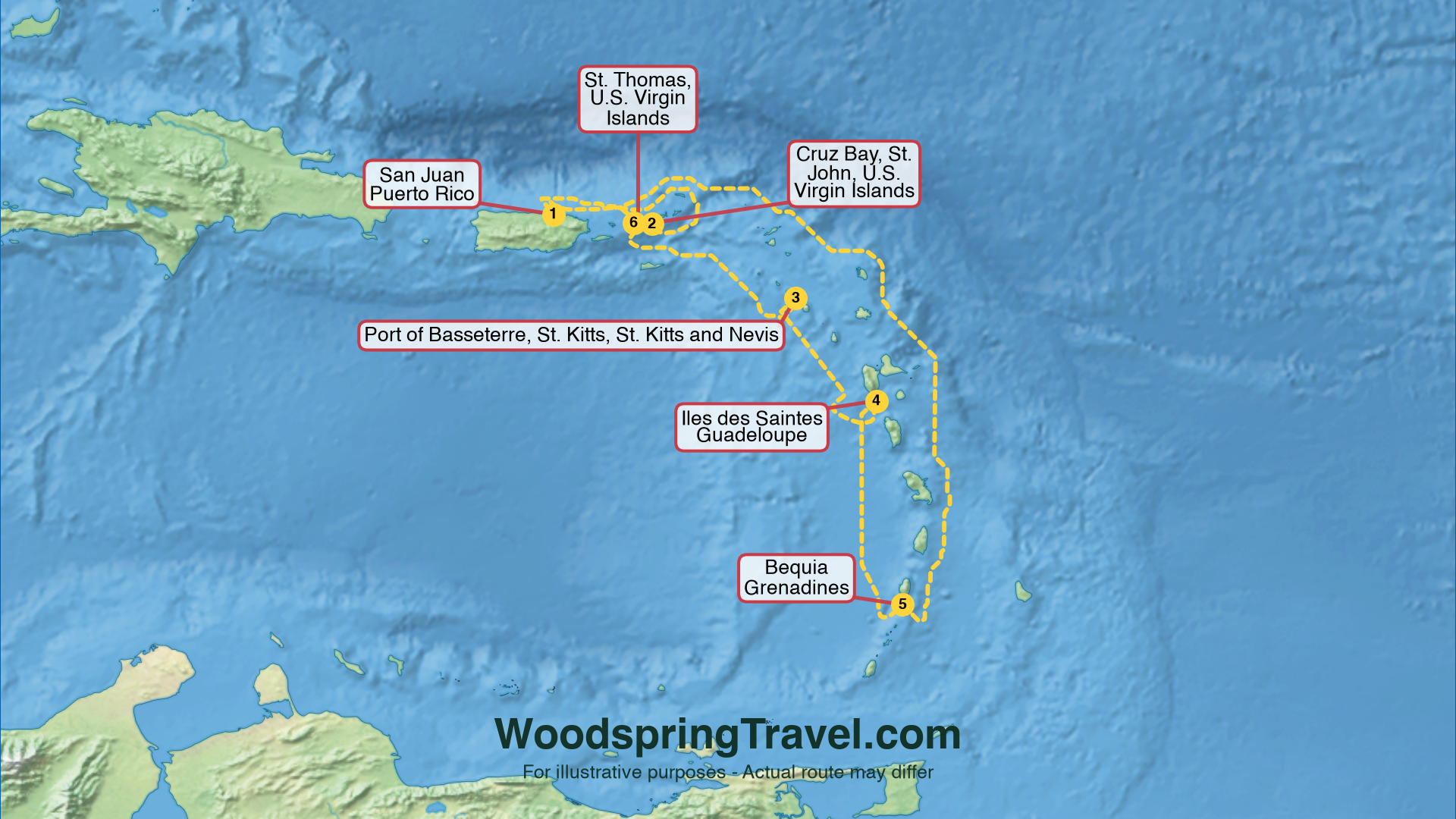 Route Illustration - Actual route may differ