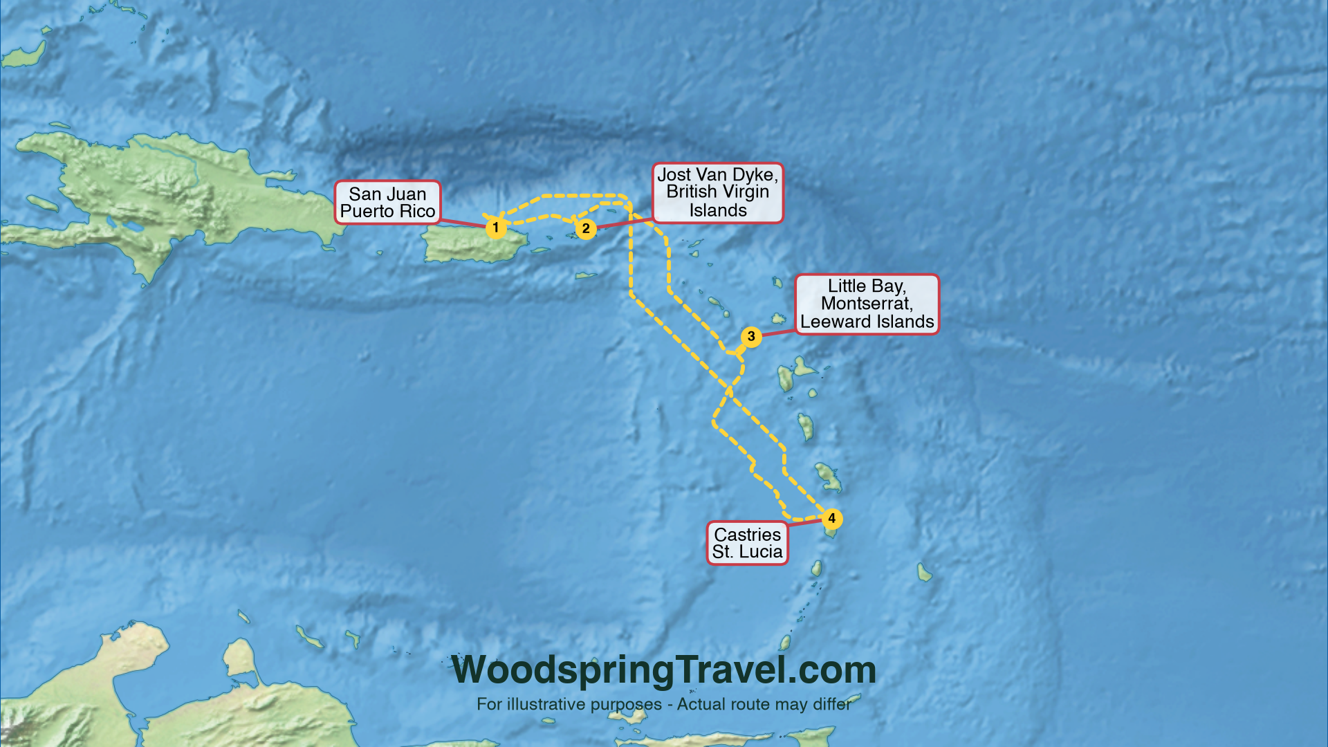 Route Illustration - Actual route may differ